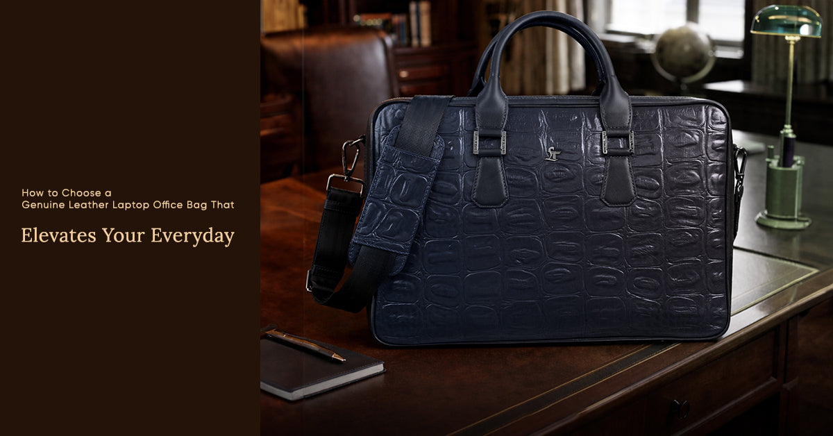 How to Choose a Genuine Leather Laptop Office Bag That Elevates Your Everyday