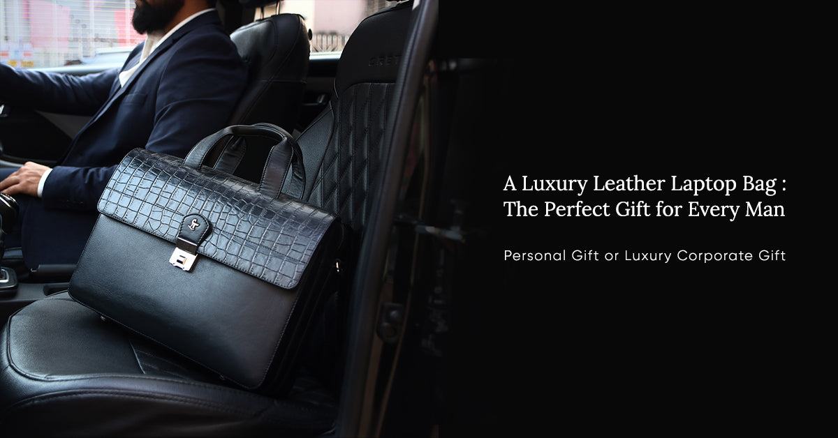 A Luxury Leather Laptop Bag: The Perfect Gift 🎁 for Every Man | Personal Gift or Luxury Corporate Gift