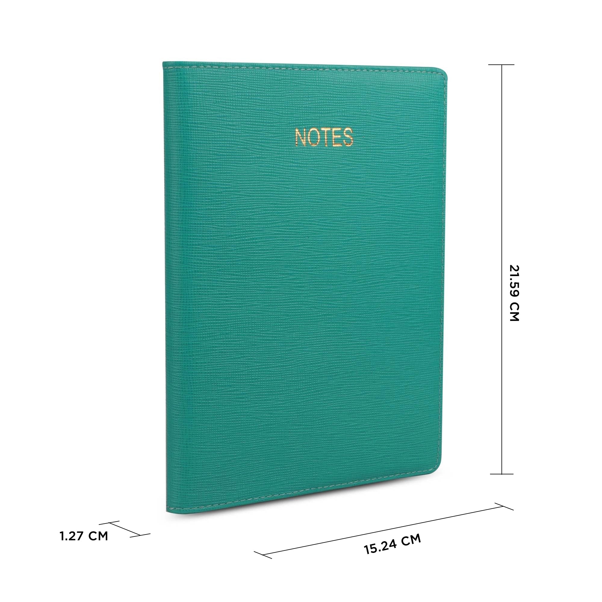 Classic - Genuine Leather Writing Journal | Luxury Notebook for Men & Women | Professional Refillable Diary | Color: Green Leather Talks
