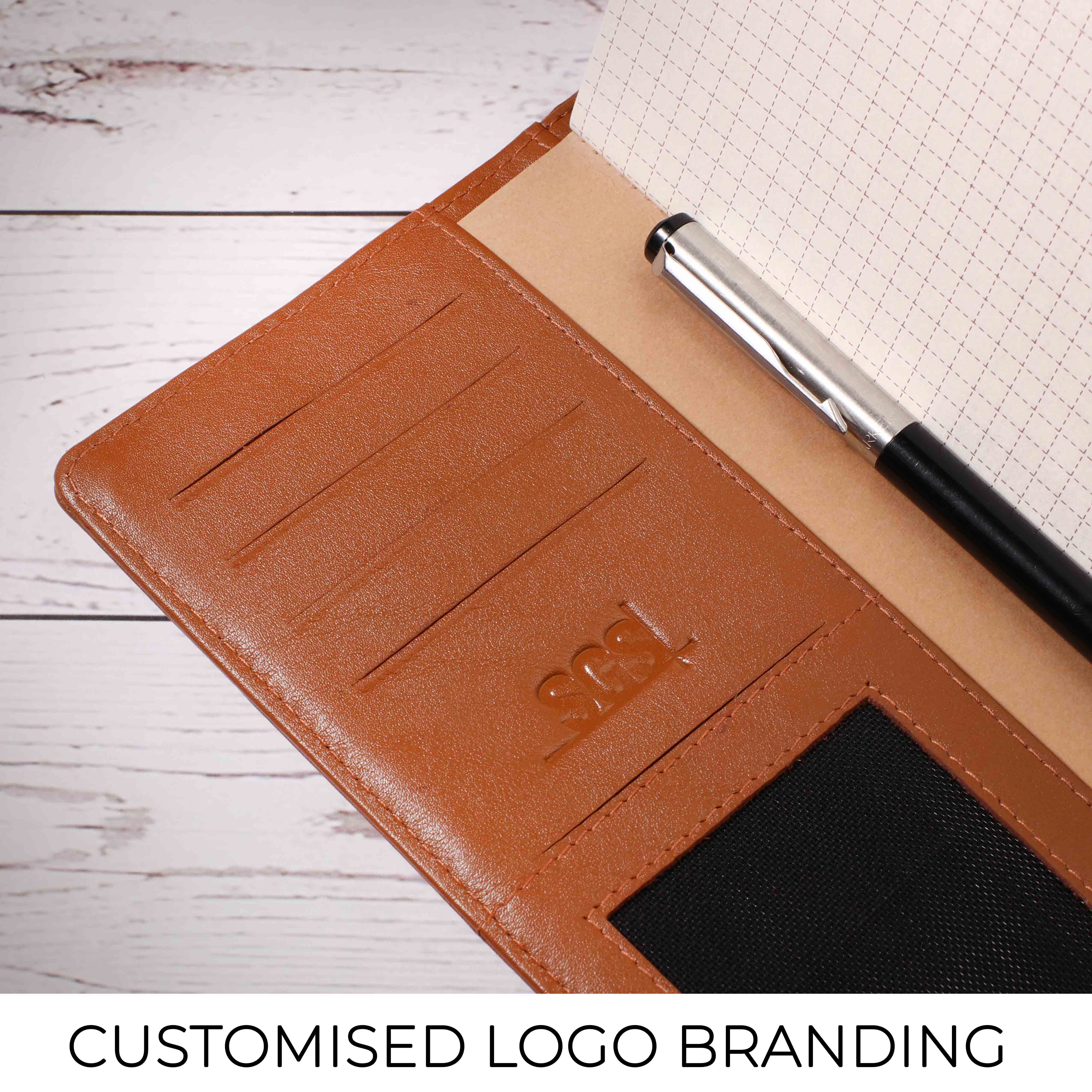 The Mini Melunge Luxury Pure Leather Notebook| Premium Leather Diary For Men & women | 100% Genuine Leather | Handmade Leather Journal - Tan Leather Talks