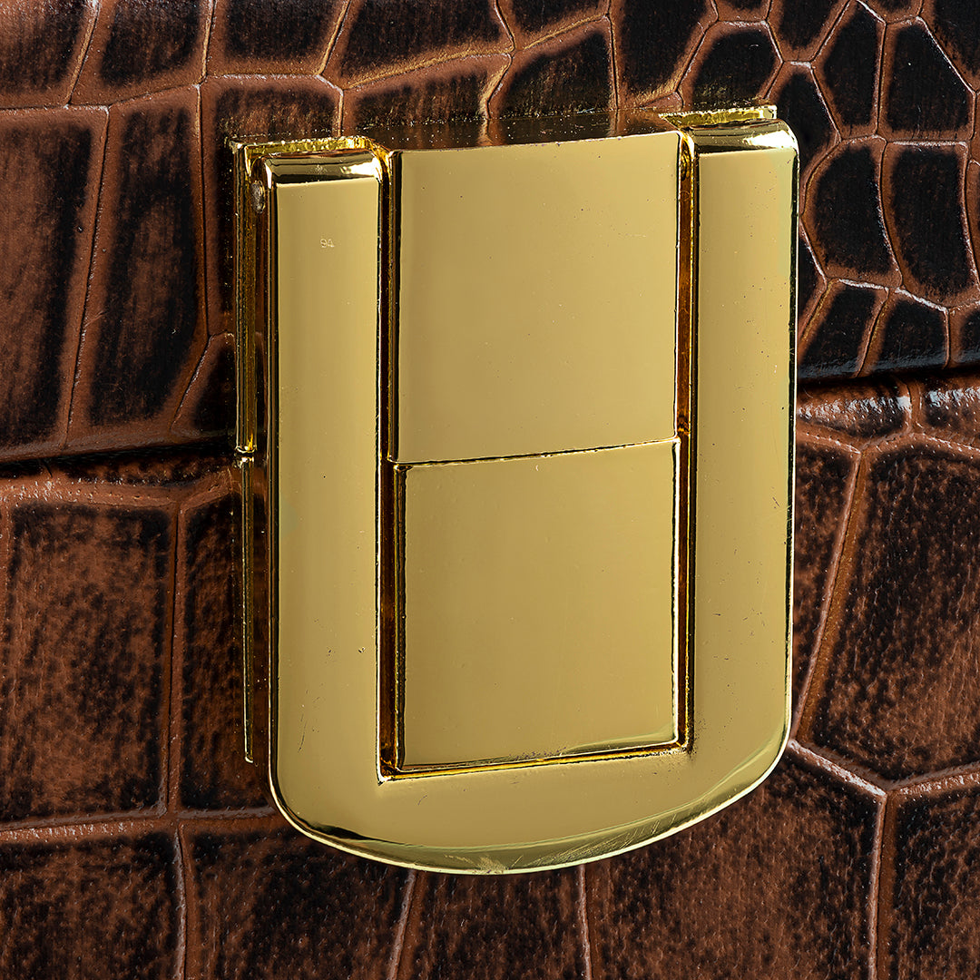 Golden lock button