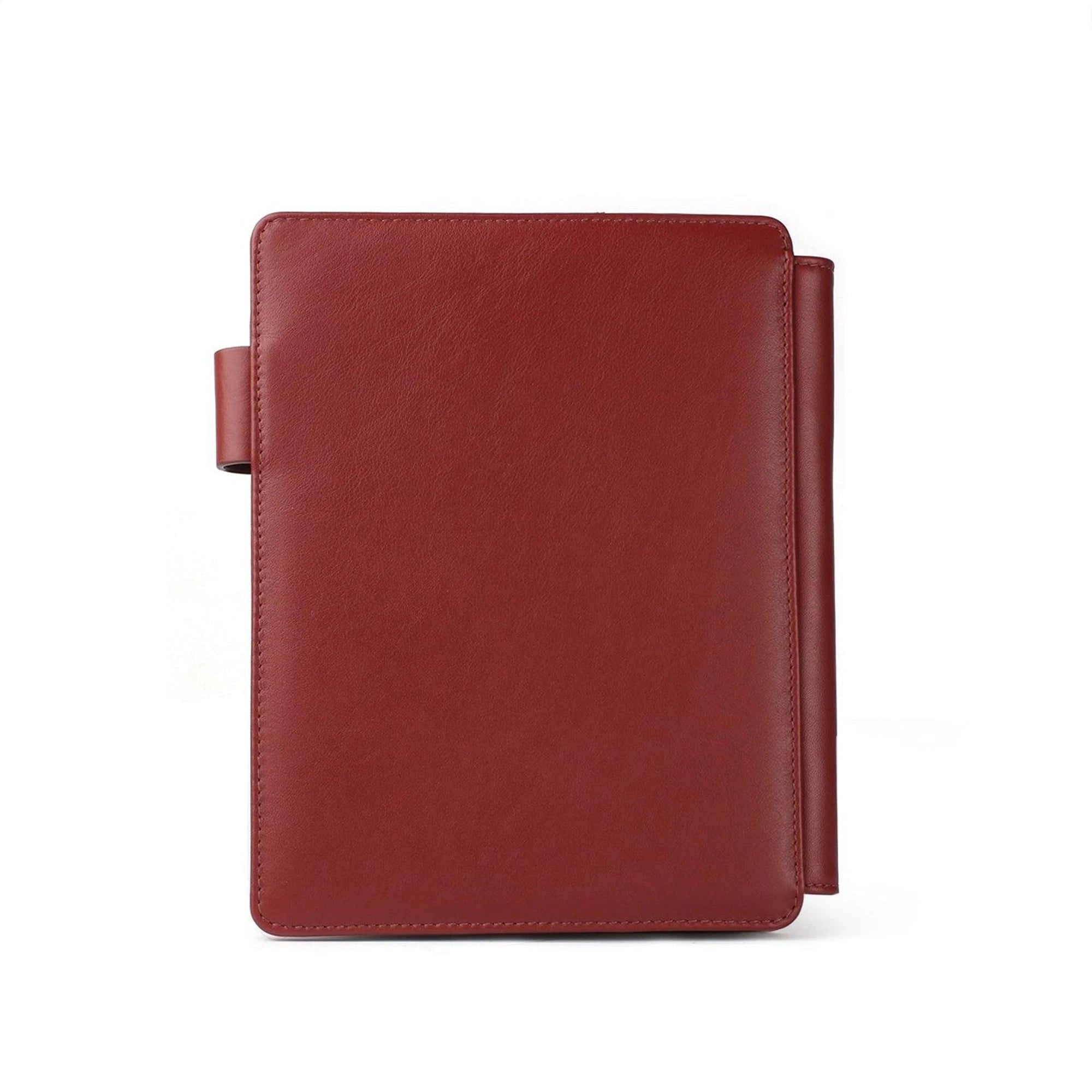 Melunge Leather Diary for Men & Women | Genuine Leather Journal/Notebook | Color- Cherry Leather Talks