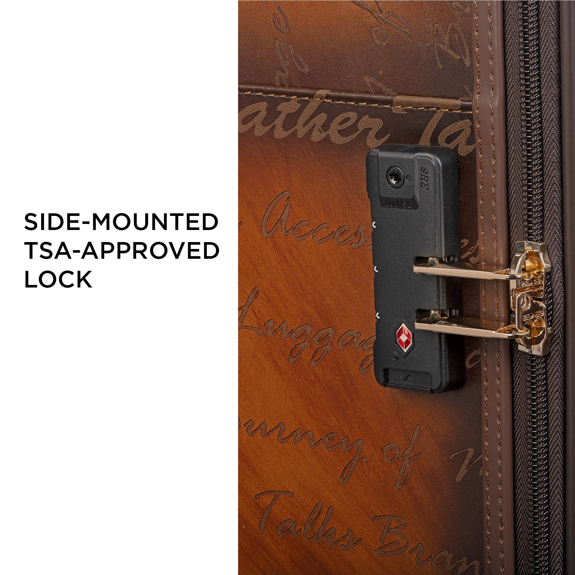 Condorium Premium Genuine Leather Travel Trolley Bag | Tan | TSA Lock | Spinner Wheels | Laptop Compartment | Handcrafted in Korea | Designed in Italy (20inch Horizontal) Leather Talks