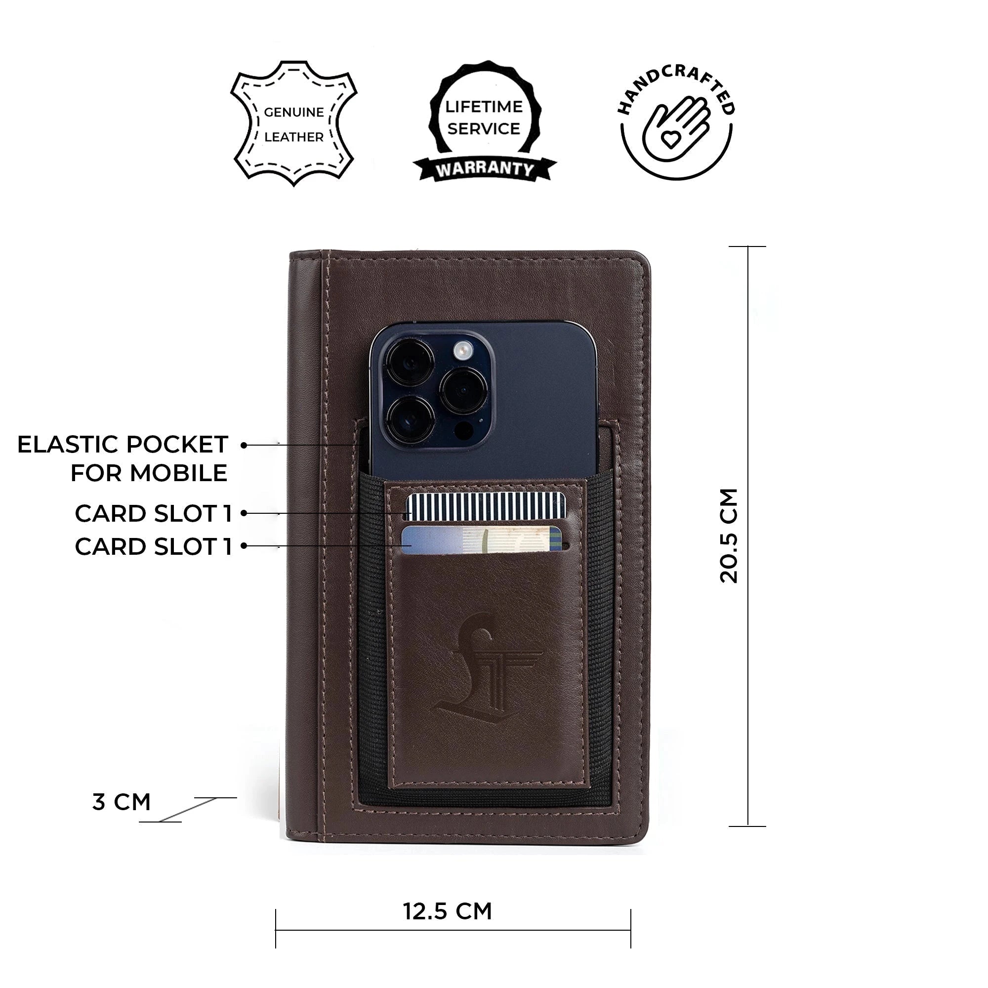 The Mini Melunge Luxury Pure Leather Notebook| Premium Leather Diary For Men & women | 100% Genuine Leather | Handmade Leather Journal - Brown Leather Talks