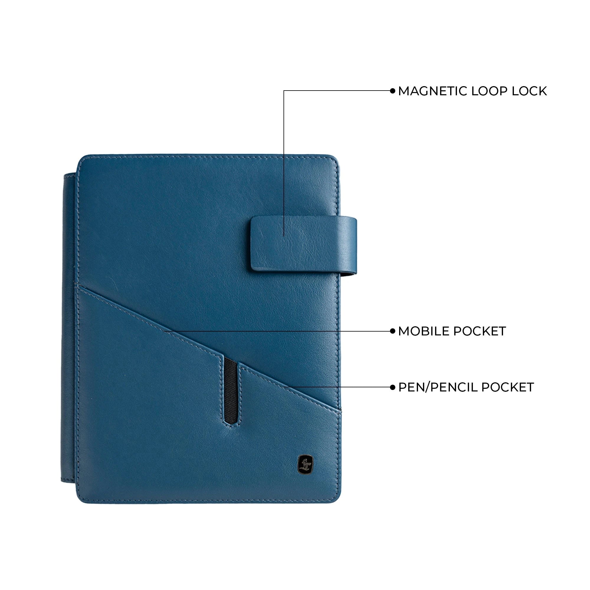 Melunge Leather Diary For Men & Women | Genuine Leather Handmade Journal / Notebook - Blue Leather Talks