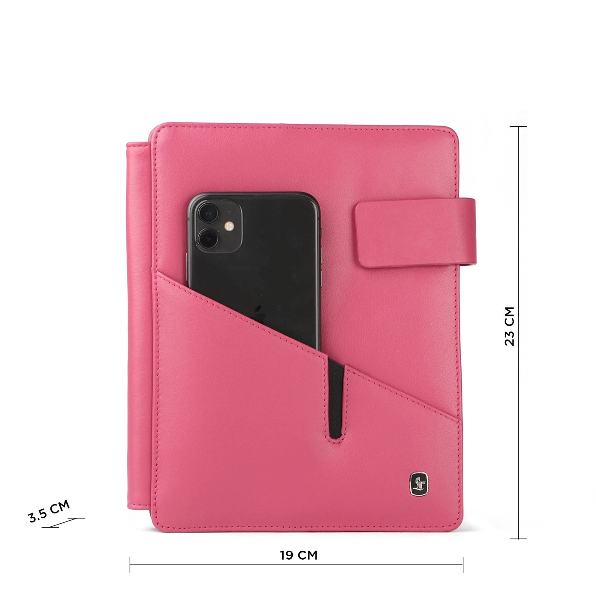 Melunge Leather Diary For Men & Women | Genuine Leather Journal / Notebook | Color: Pink Leather Talks