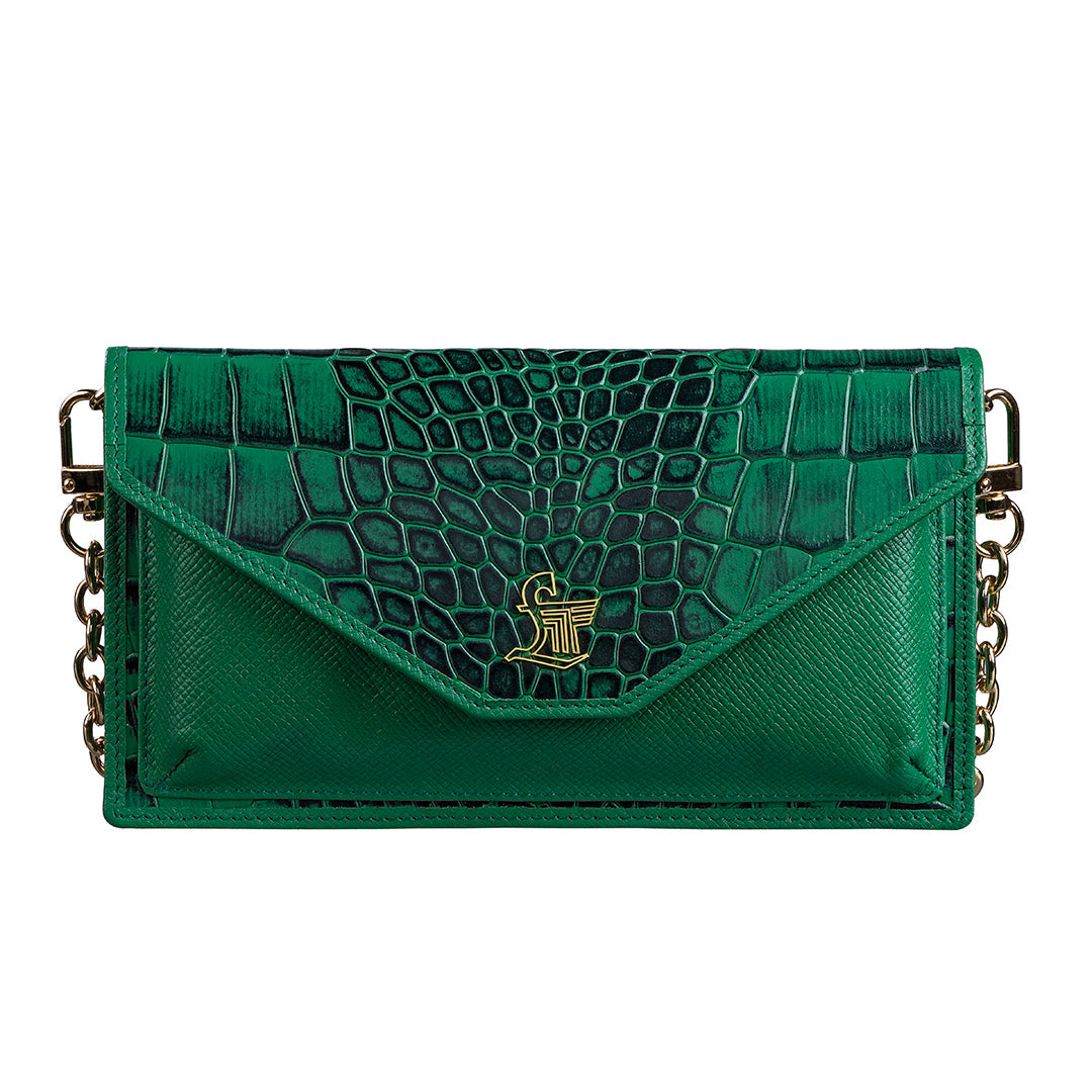 Clara Sling cum Clutch Leather Ladies Wallet | RFID Safe | Leather Talks Leather Talks