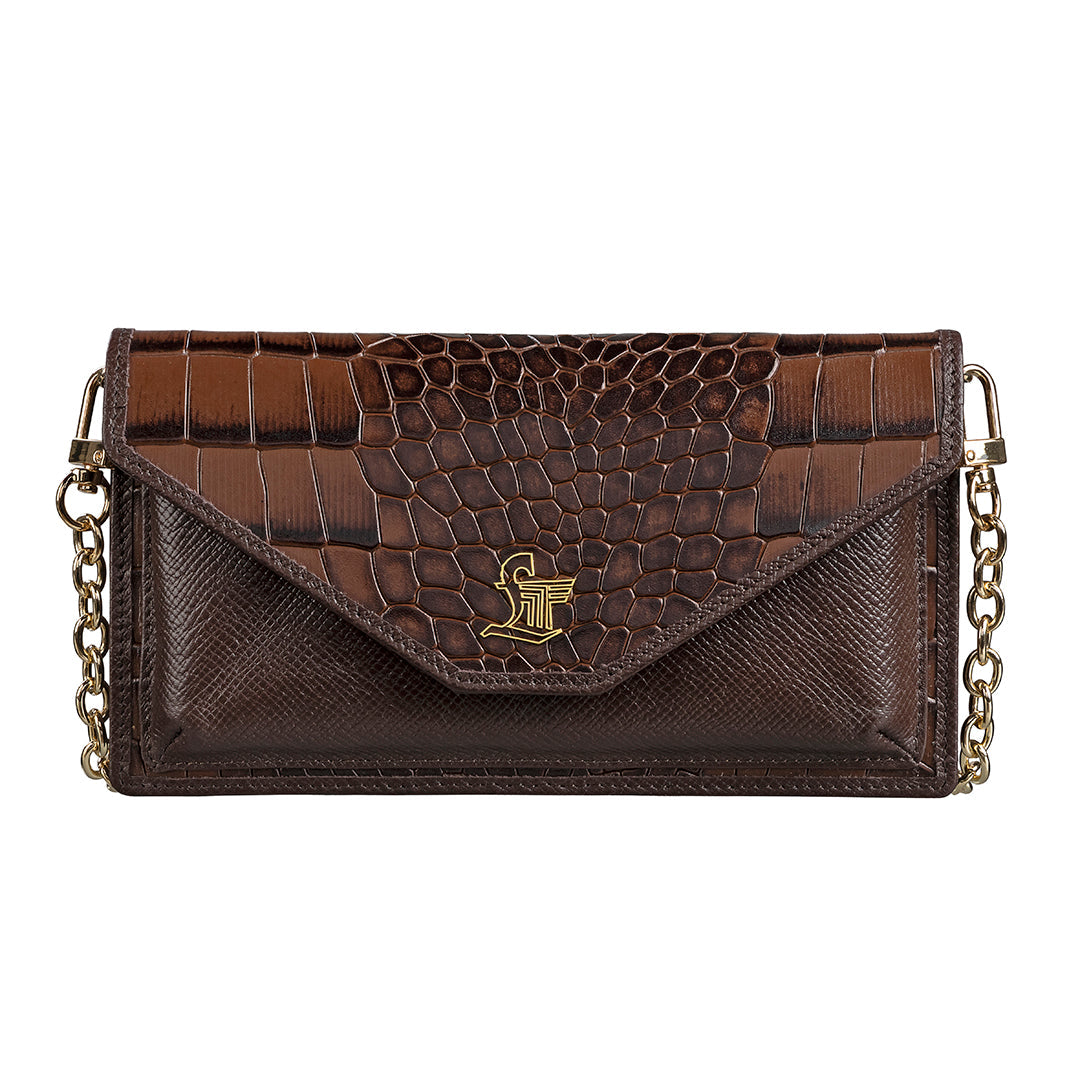 Clara Sling cum Clutch Leather Ladies Wallet | RFID Safe | Leather Talks Leather Talks