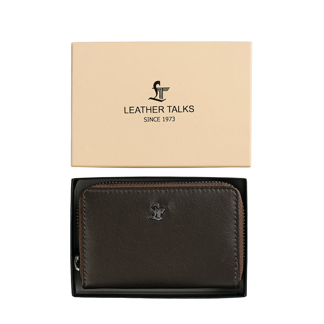 Genuine leather card holder
