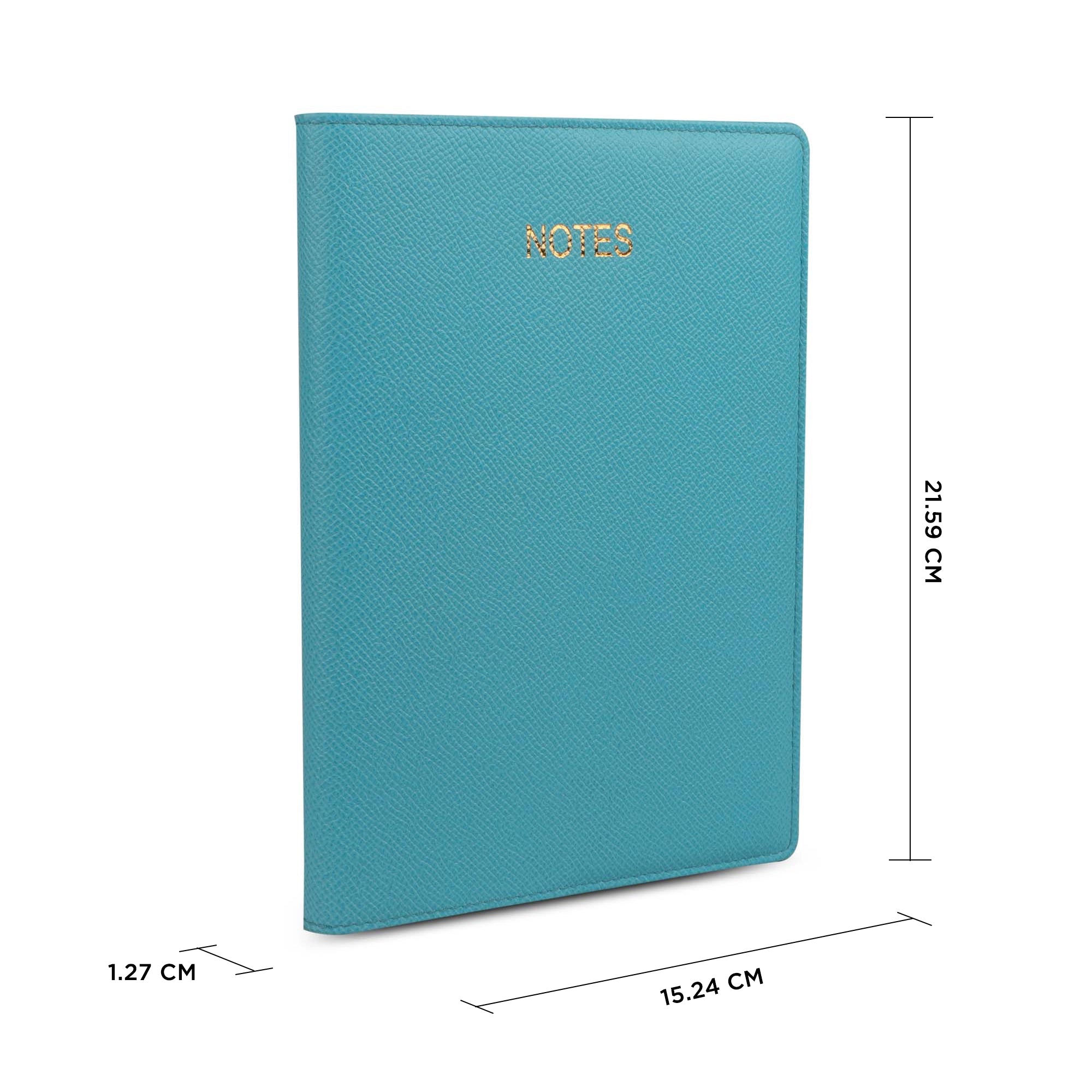 Classic - Luxury Leather Diary | Premium Genuine Leather Journal | Refillable Notebook for Professionals | Color: Sky Blue Leather Talks