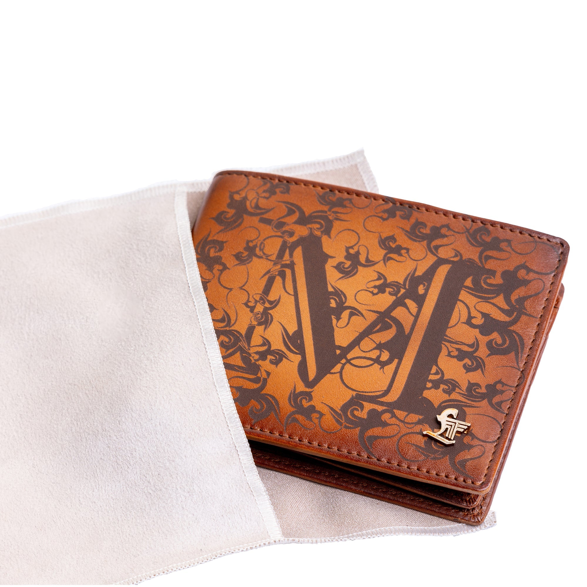 Alphabet Wallet for Men | Color: Brown Leather Talks