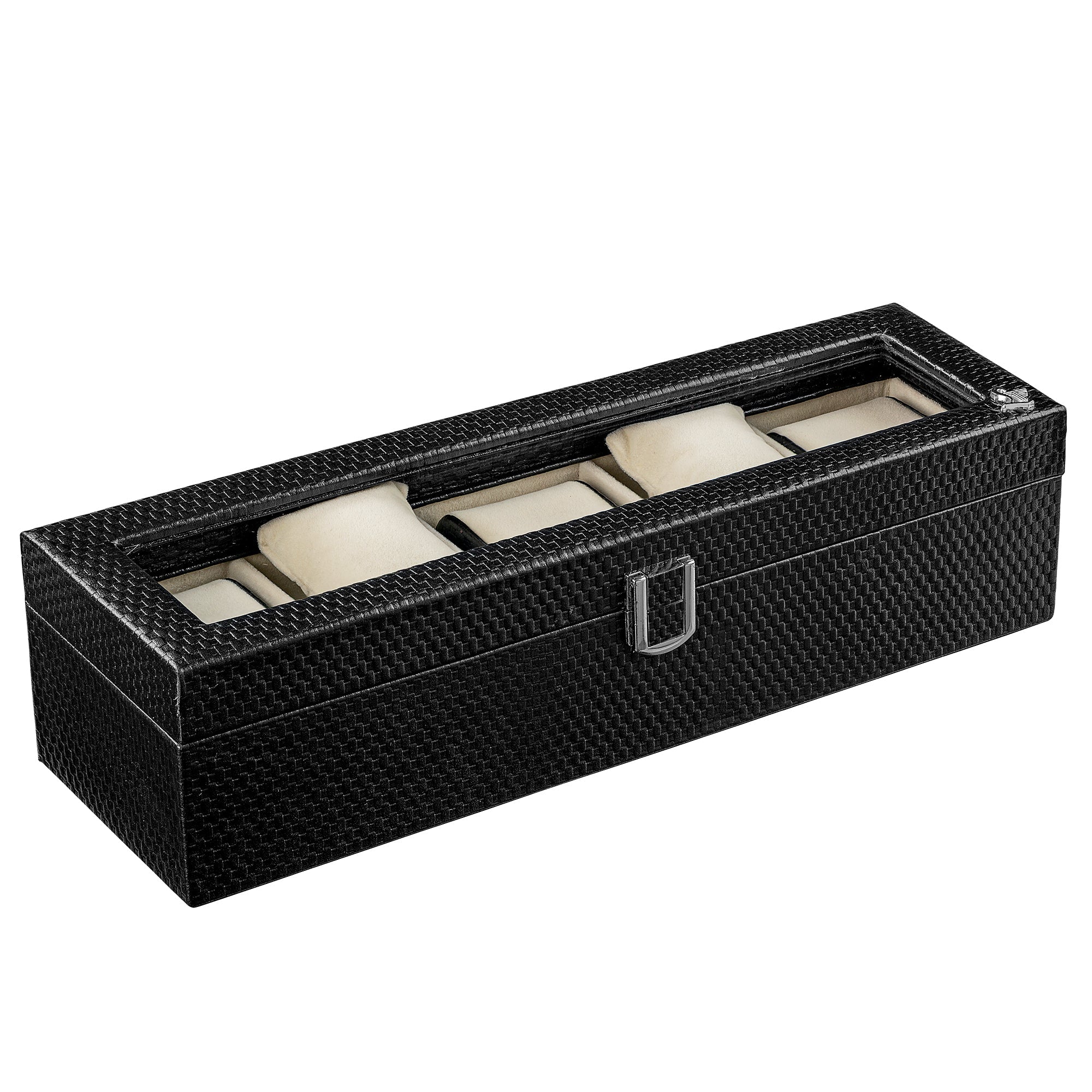 Luxury Watch Box Interior with Velvet Lining and Cushioned Slots for Men’s Watches