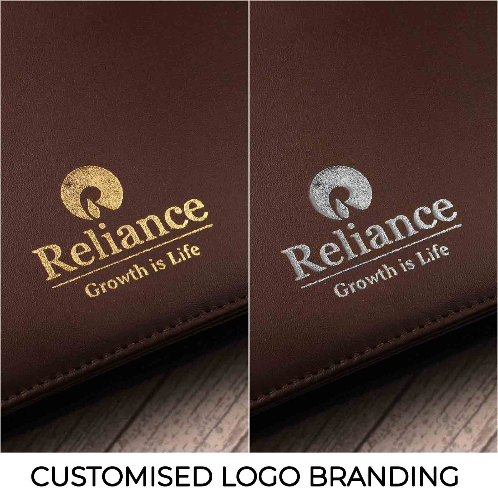 Corporate New Year Gift | Melunge Leather Diary For Men & Women | Genuine Leather Journal/Notebook | Color: Brown Leather Talks