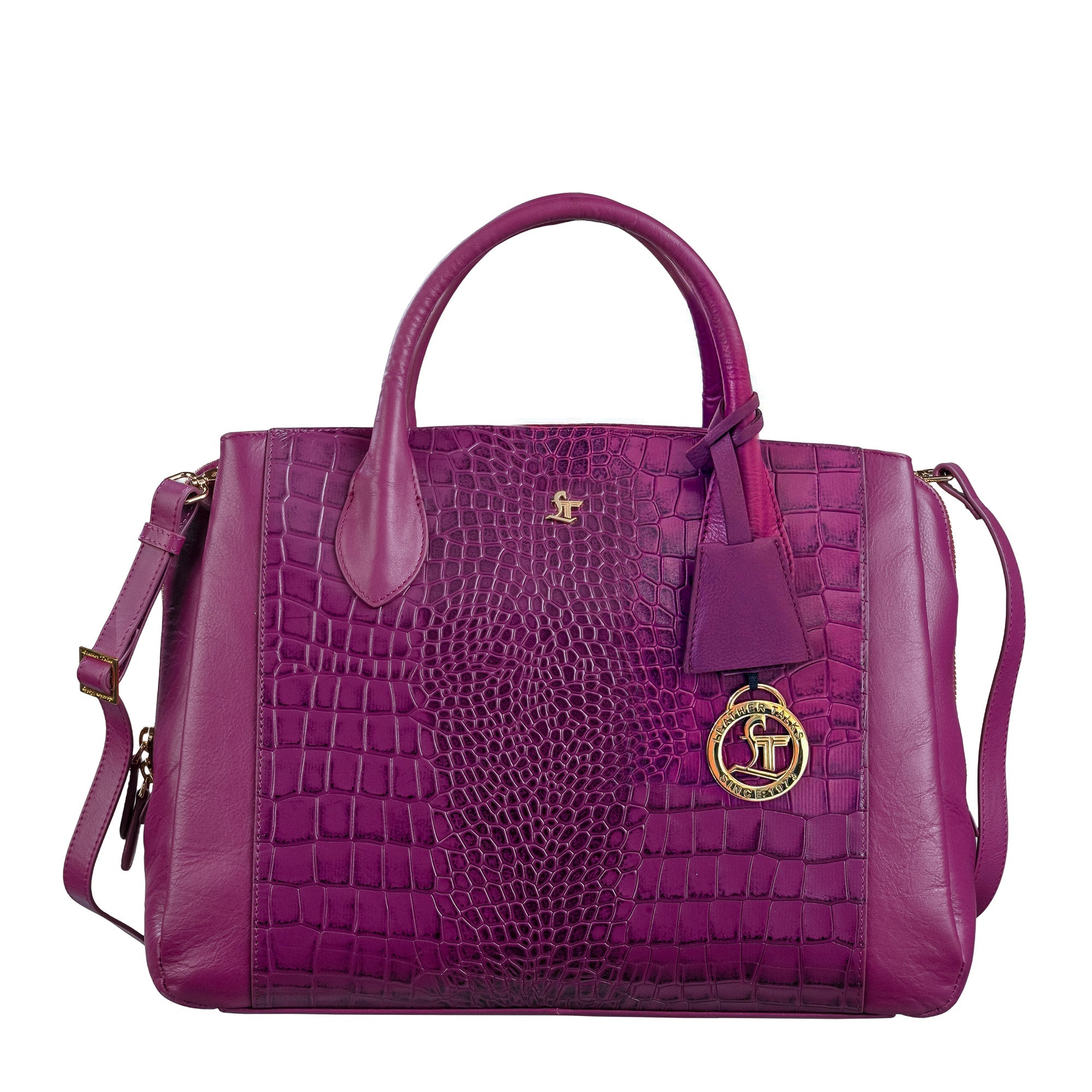 Clara Sr. Pink Colored Leather Handbag for Women