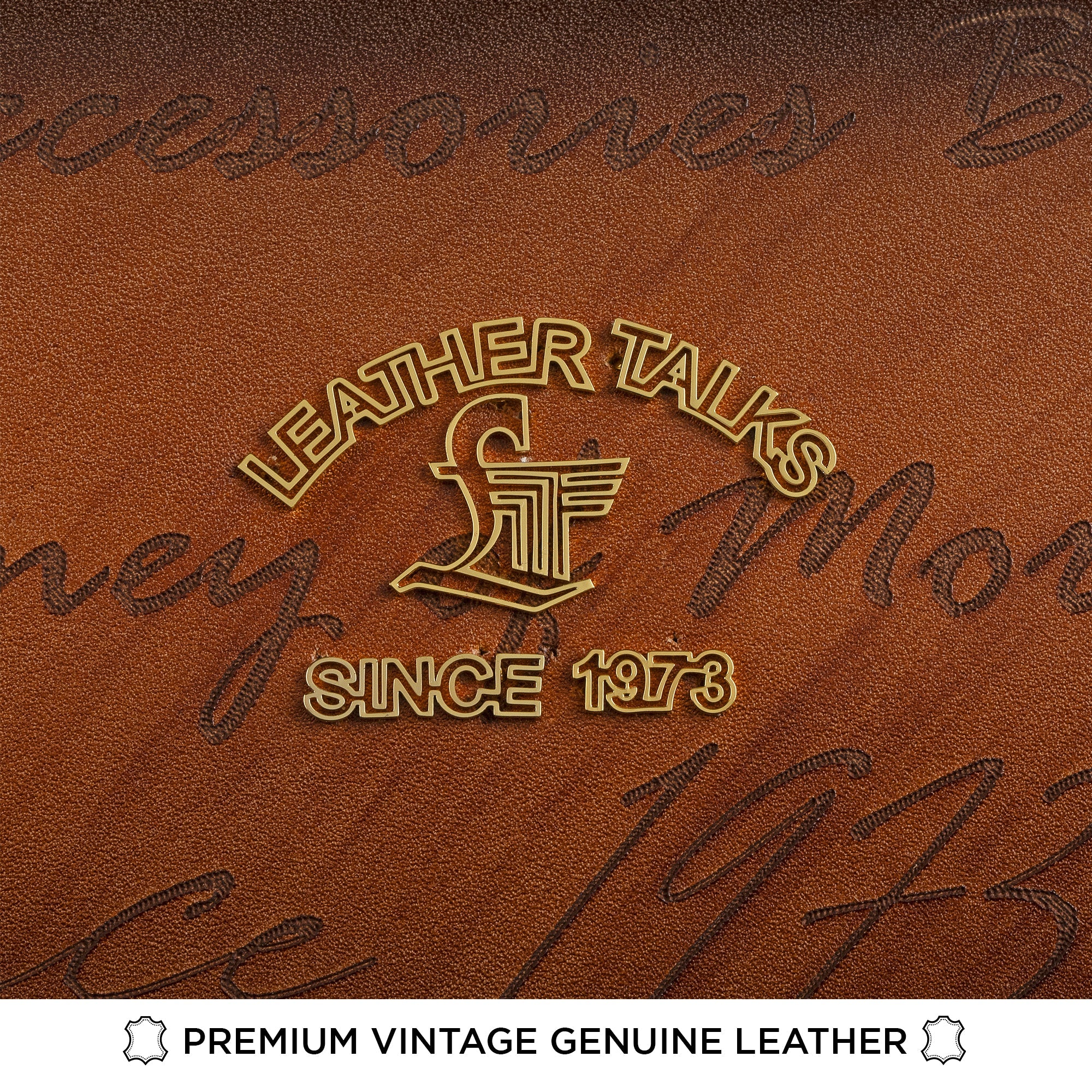 Condorium Premium Genuine Leather Travel Trolley Bag