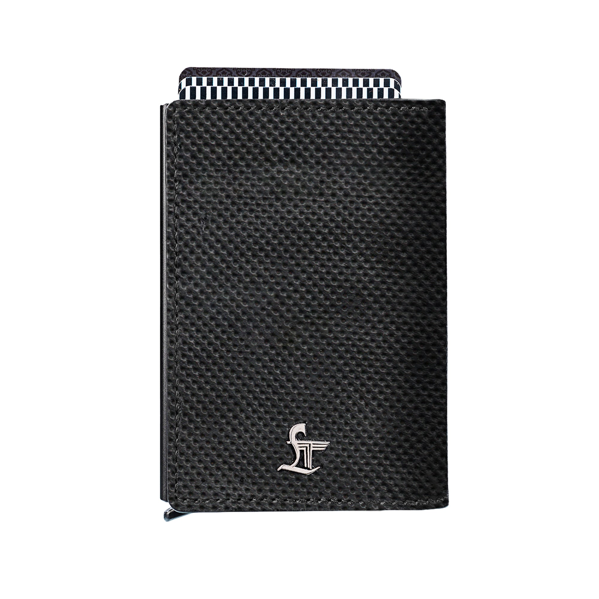 Set of III Gift Set Men's Belt, Wallet & Card Case - Premium Leather Accessories | Color- Black Leather Talks