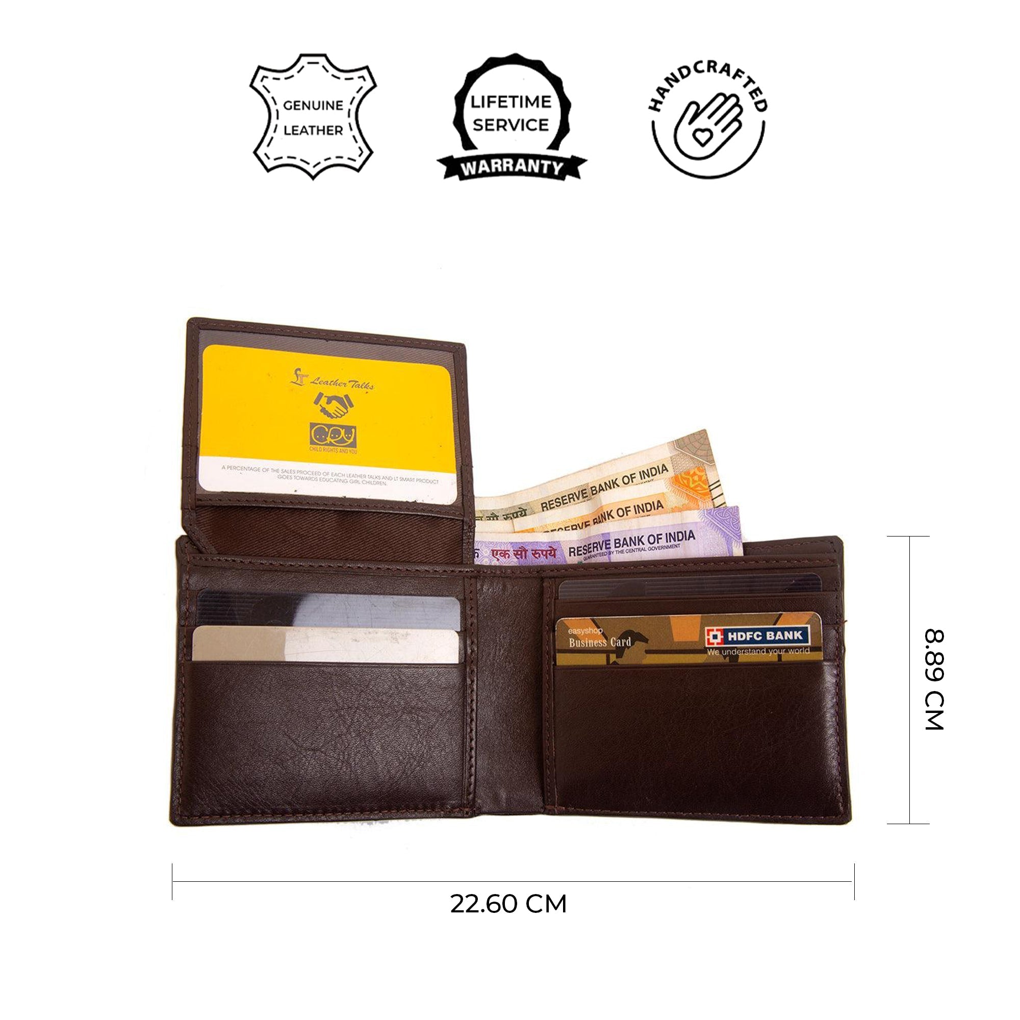 Great Dane | Genuine Leather | Leather Wallet for Men | Color: Brown Leather Talks