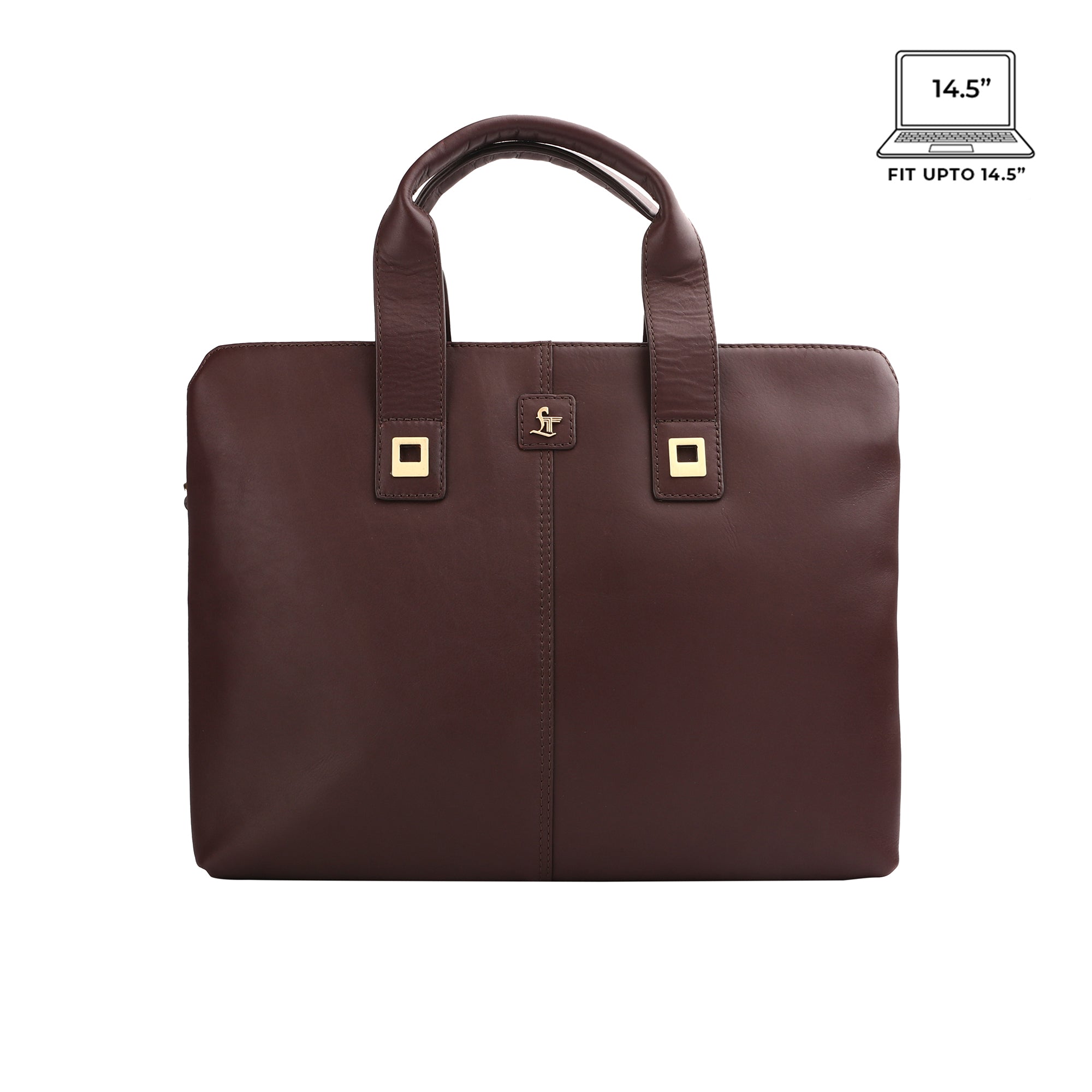 Pure leather laptop bag