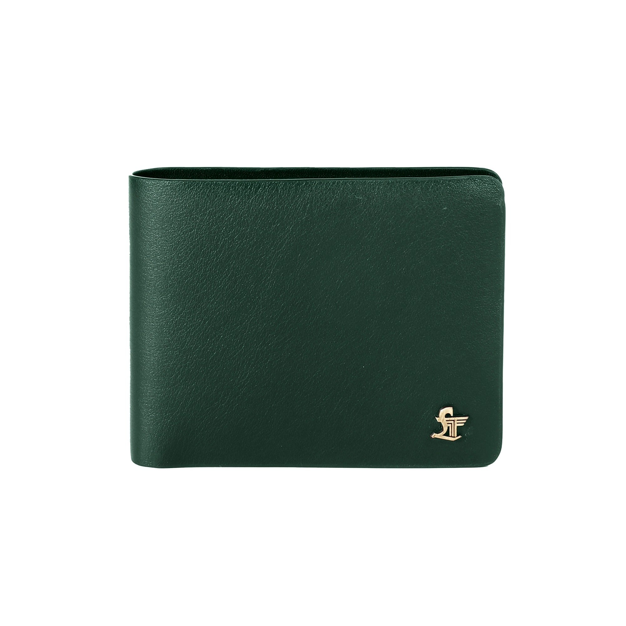 Austin Bifold Stitchless Leather Wallet | Genuine Leather | RFID Safe | Colour: Green LeatherTalks