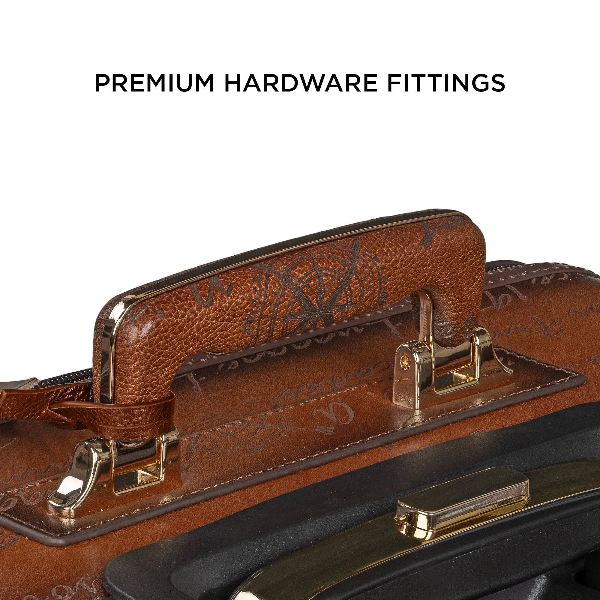 Condorium Premium Genuine Leather Travel Trolley Bag | Tan | TSA Lock | Spinner Wheels | Laptop Compartment | Handcrafted in Korea | Designed in Italy (20inch Horizontal) Leather Talks