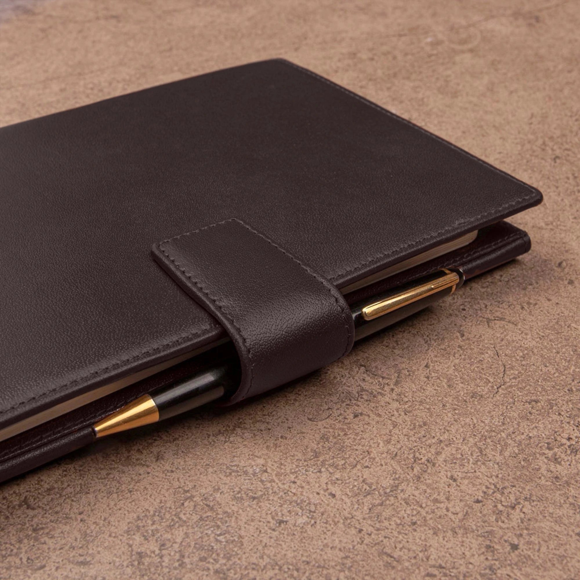 LT Smart Leather Notebook with Power Bank (5000 mAh) | Diary with Power Bank | Color: Brown Leather Talks