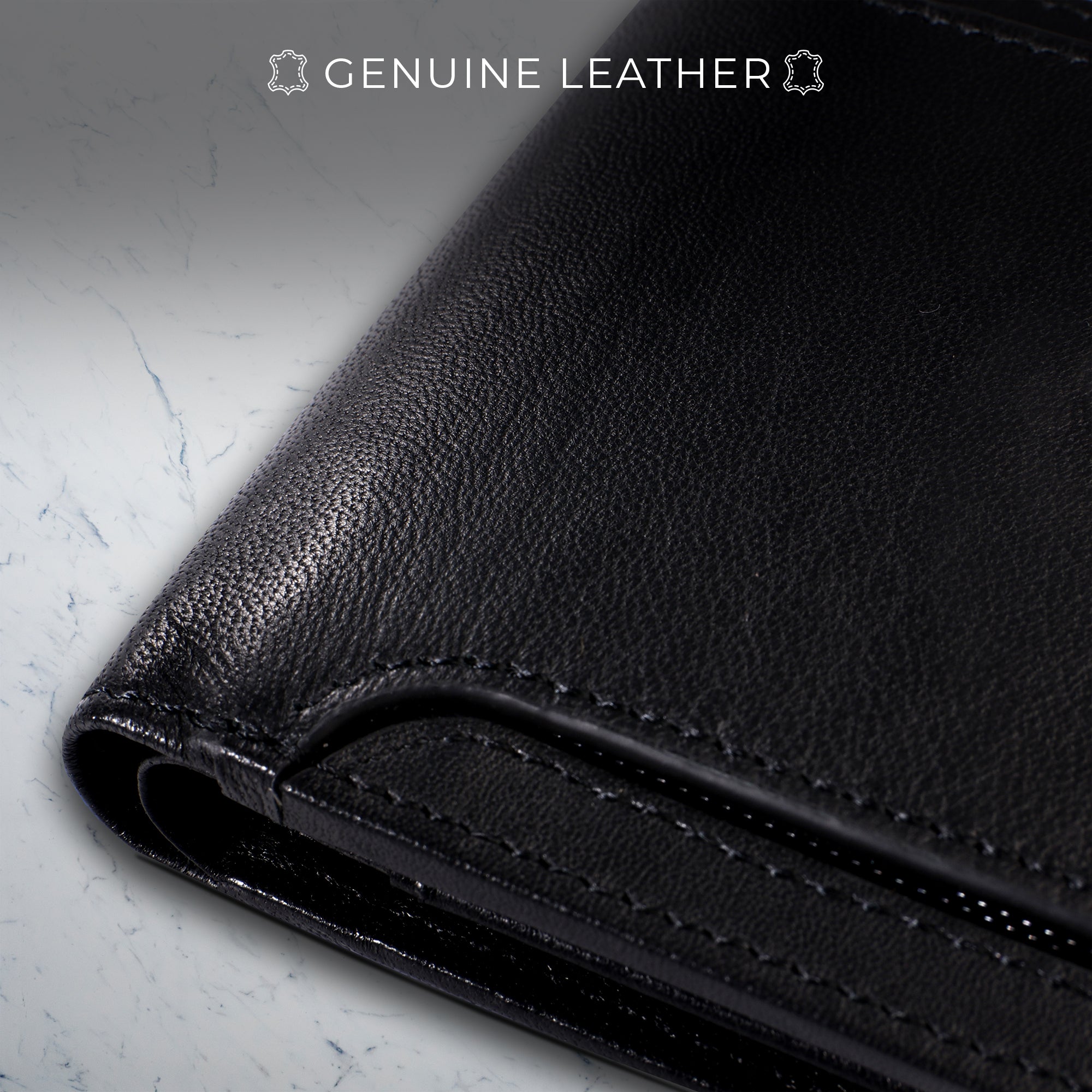 men's leather slim wallet