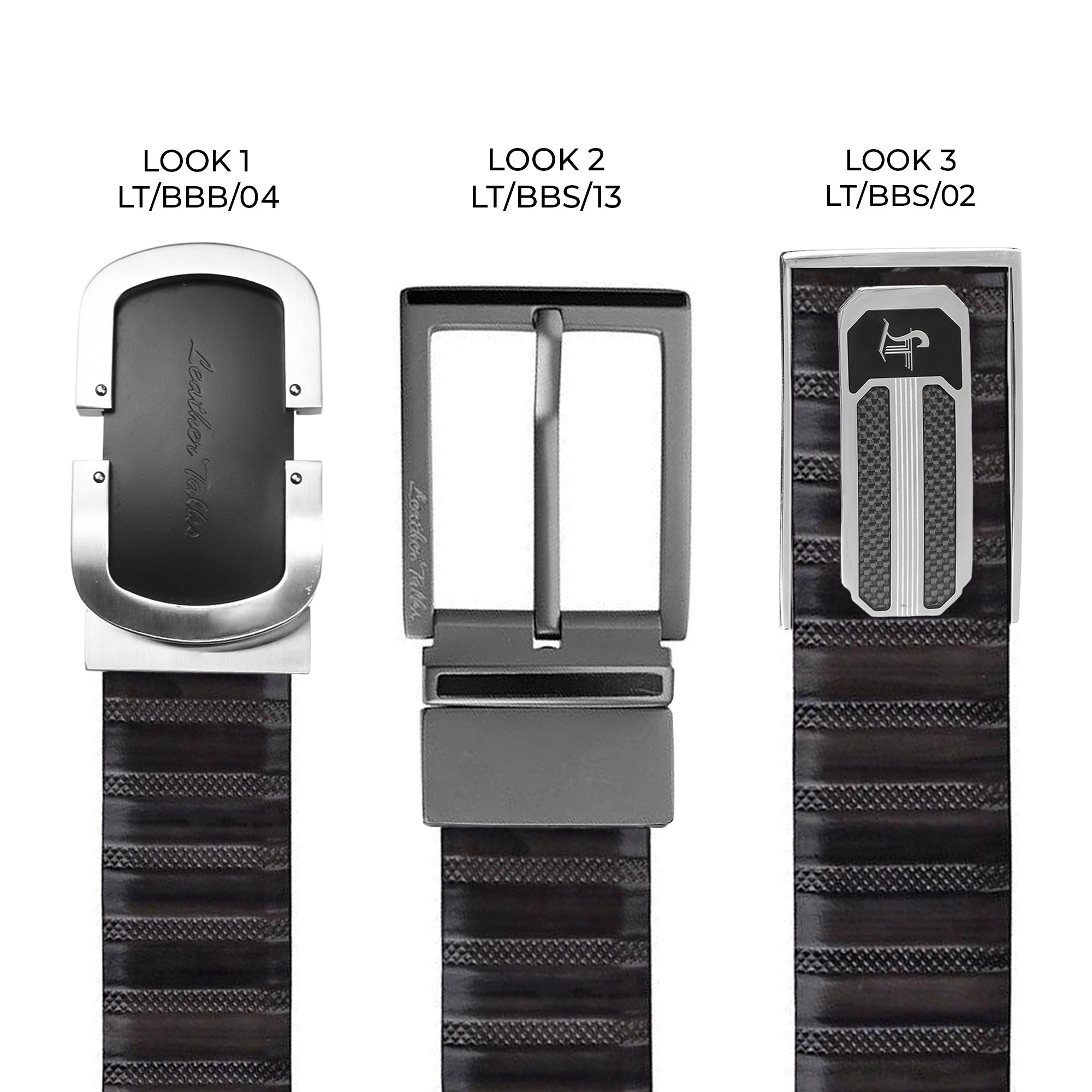 Italian VT Stripe | Luxury Leather Belt For Men | Color: Grey