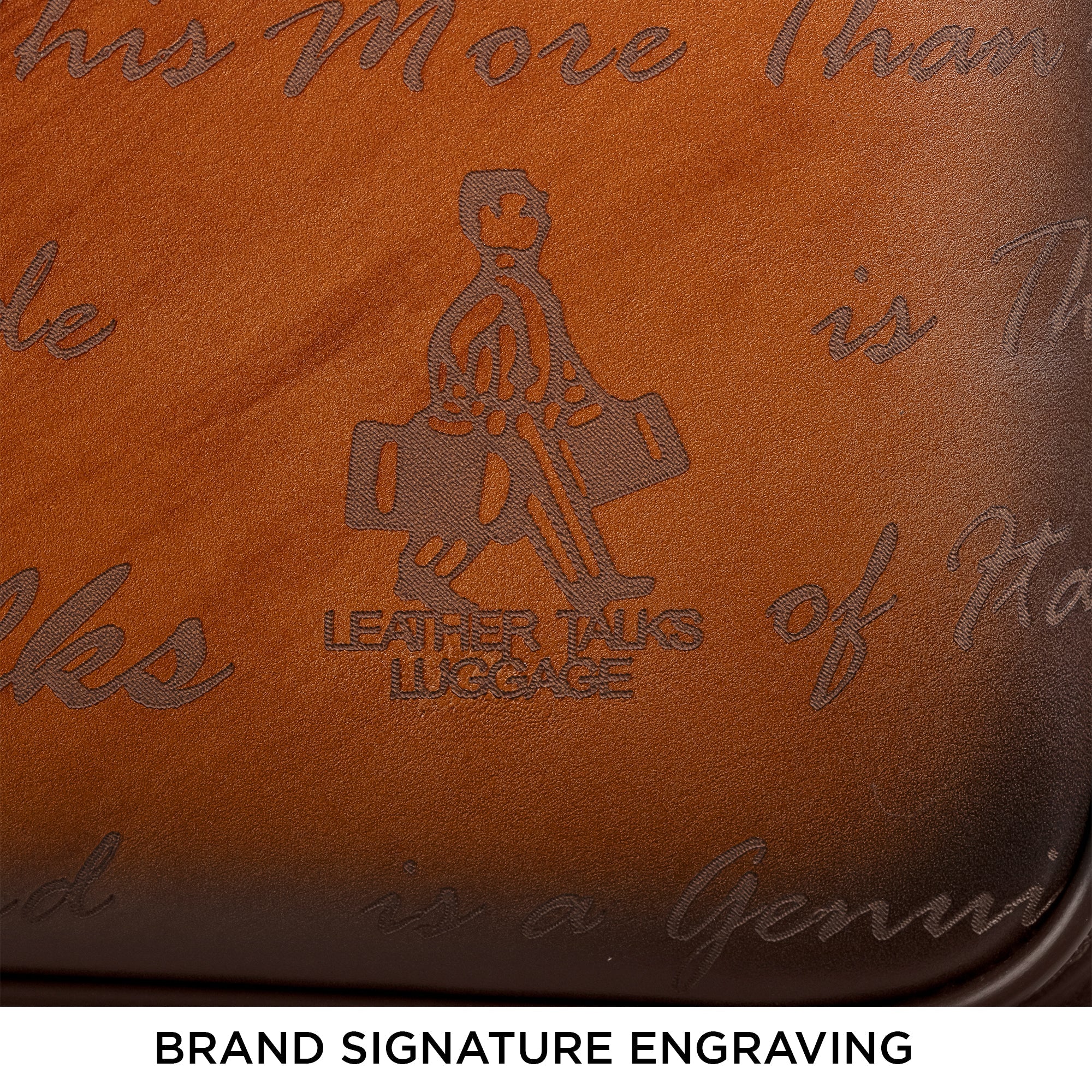 Condorium Premium Genuine Leather Travel Trolley Bag | Tan | TSA Lock | Spinner Wheels | Laptop Compartment | Handcrafted in Korea | Designed in Italy (16inch) Leather Talks