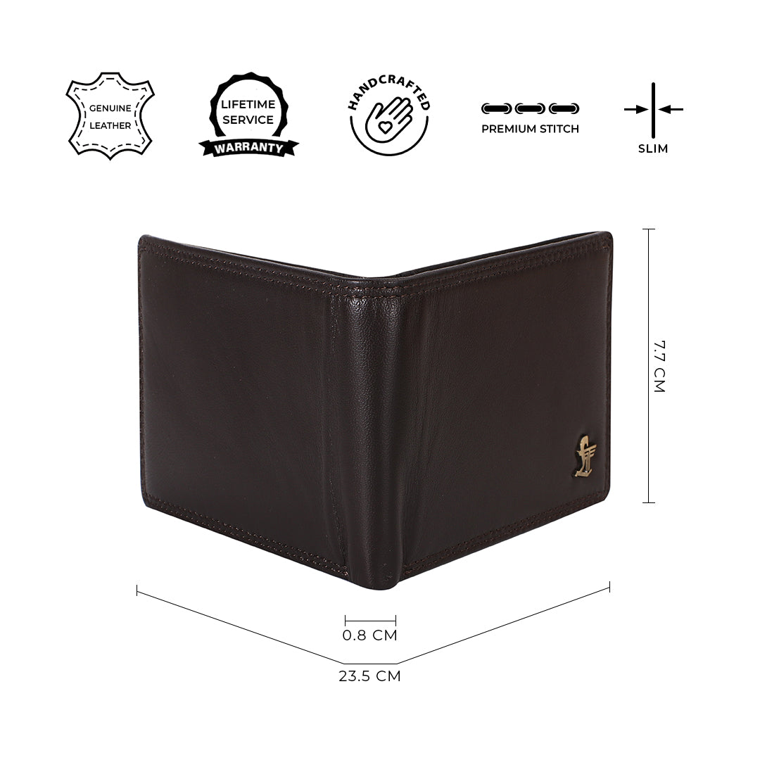 men's leather slim wallet