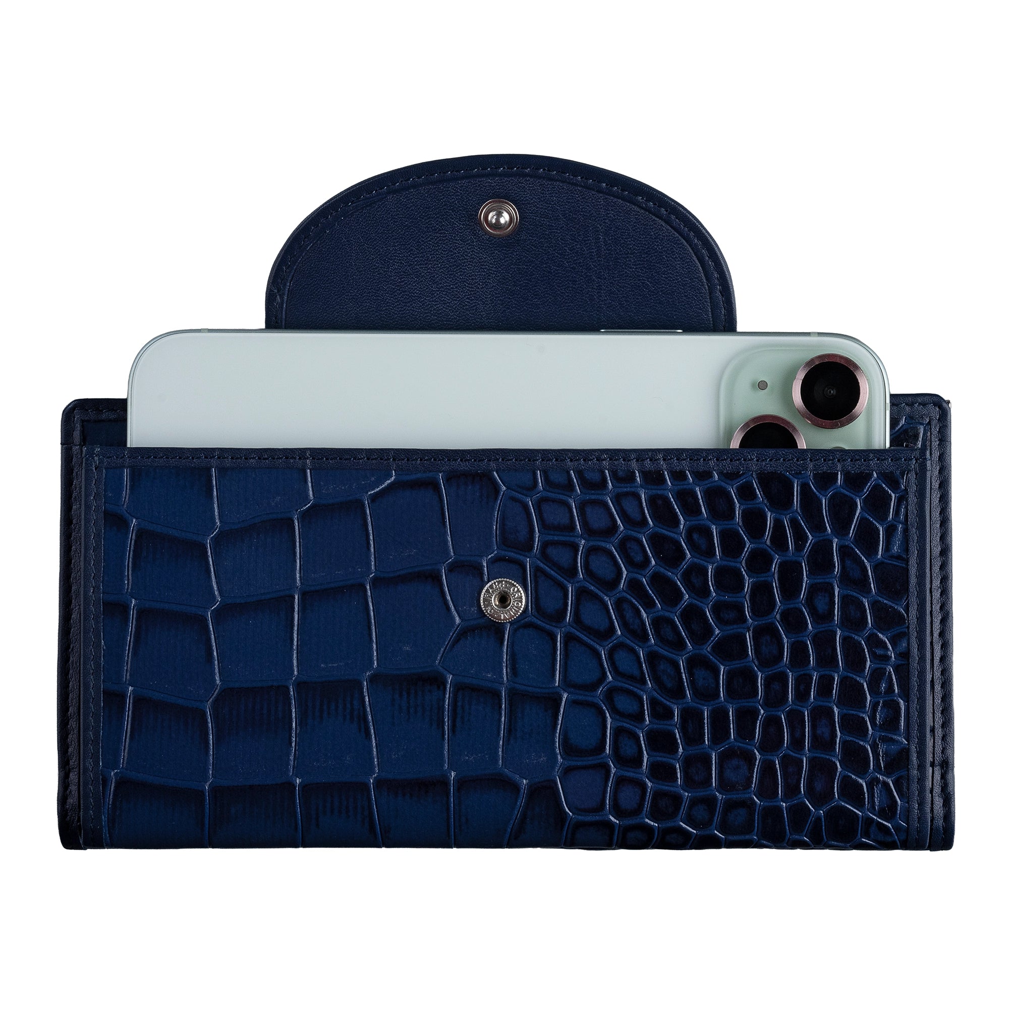 Clara 2 Ladies Wallet | Premium Leather Women’s Wallet | Elegant Daily Essentials Organizer | Colour: Blue Leather Talks