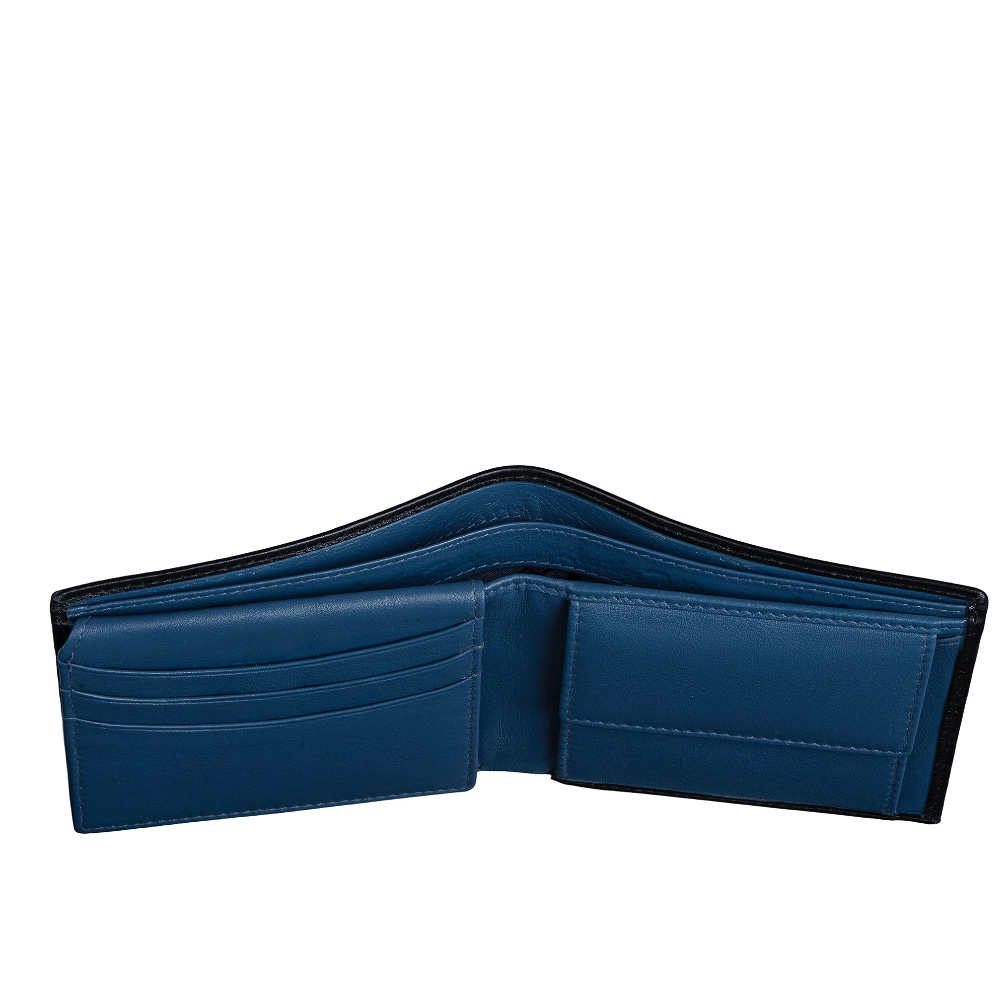 String Premium Genuine Leather Wallet for Men | RFID Blocking Slim Wallet | Classic Men’s Wallet | Color: Black with Tan LeatherTalks