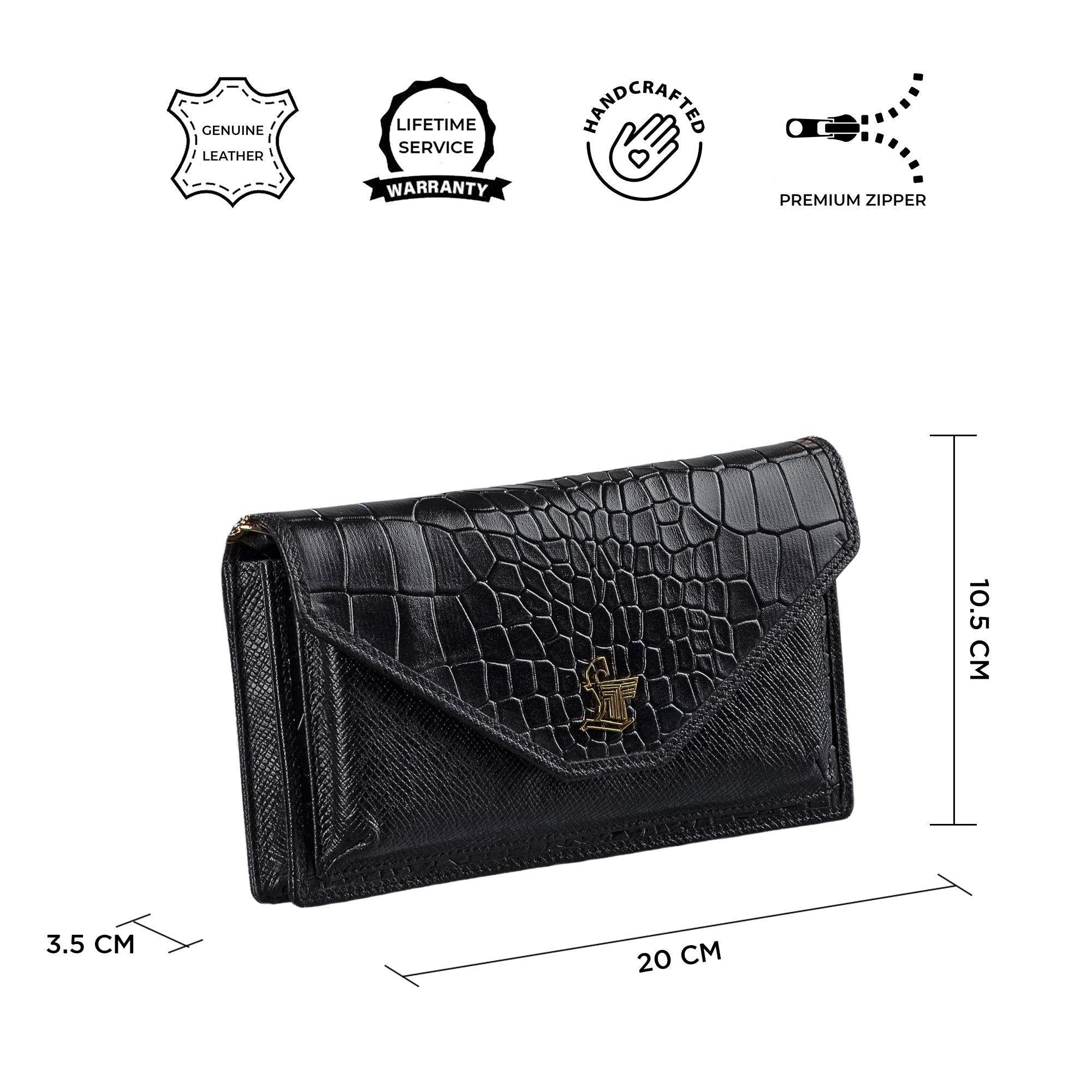 Clara Sling cum Clutch Leather Ladies Wallet | RFID Safe | Leather Talks Leather Talks