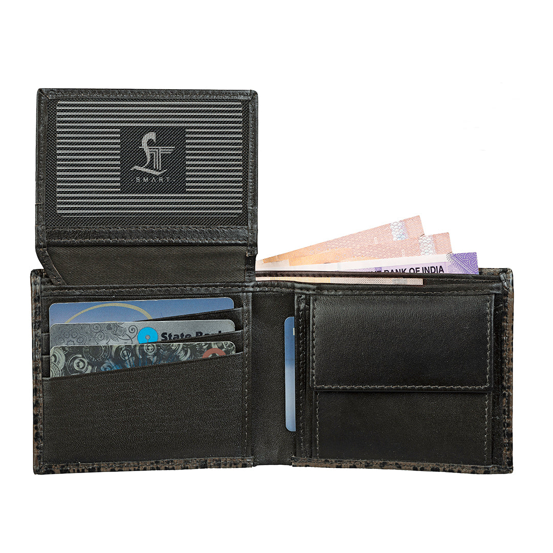 Set of II Gift Set Men's Wallet fab IV& Prime Key Pouch - Premium Leather Accessories | Color- Brown Leather Talks