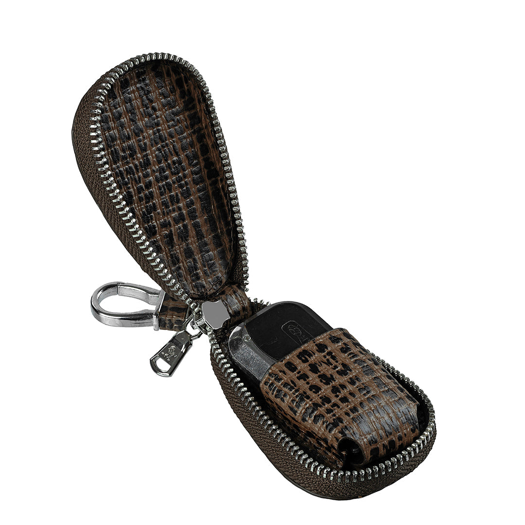 Set of II Gift Set Men's Wallet fab IV& Prime Key Pouch - Premium Leather Accessories | Color- Brown Leather Talks