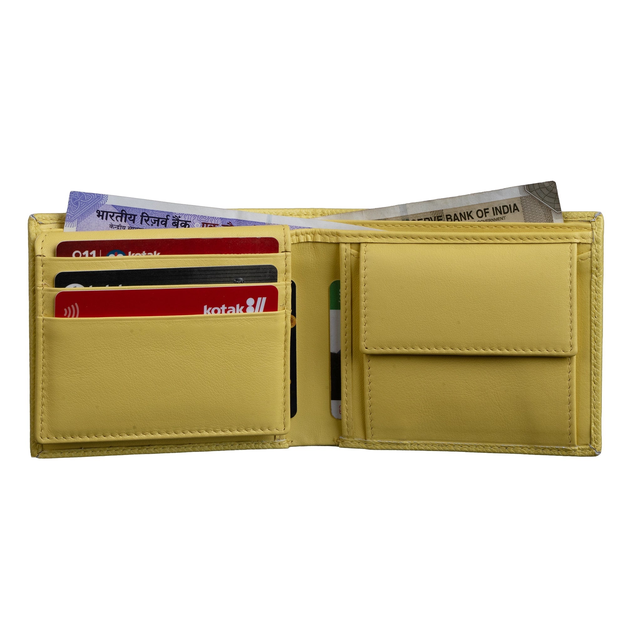 Close-up of LT metal logo and textured genuine leather detailing