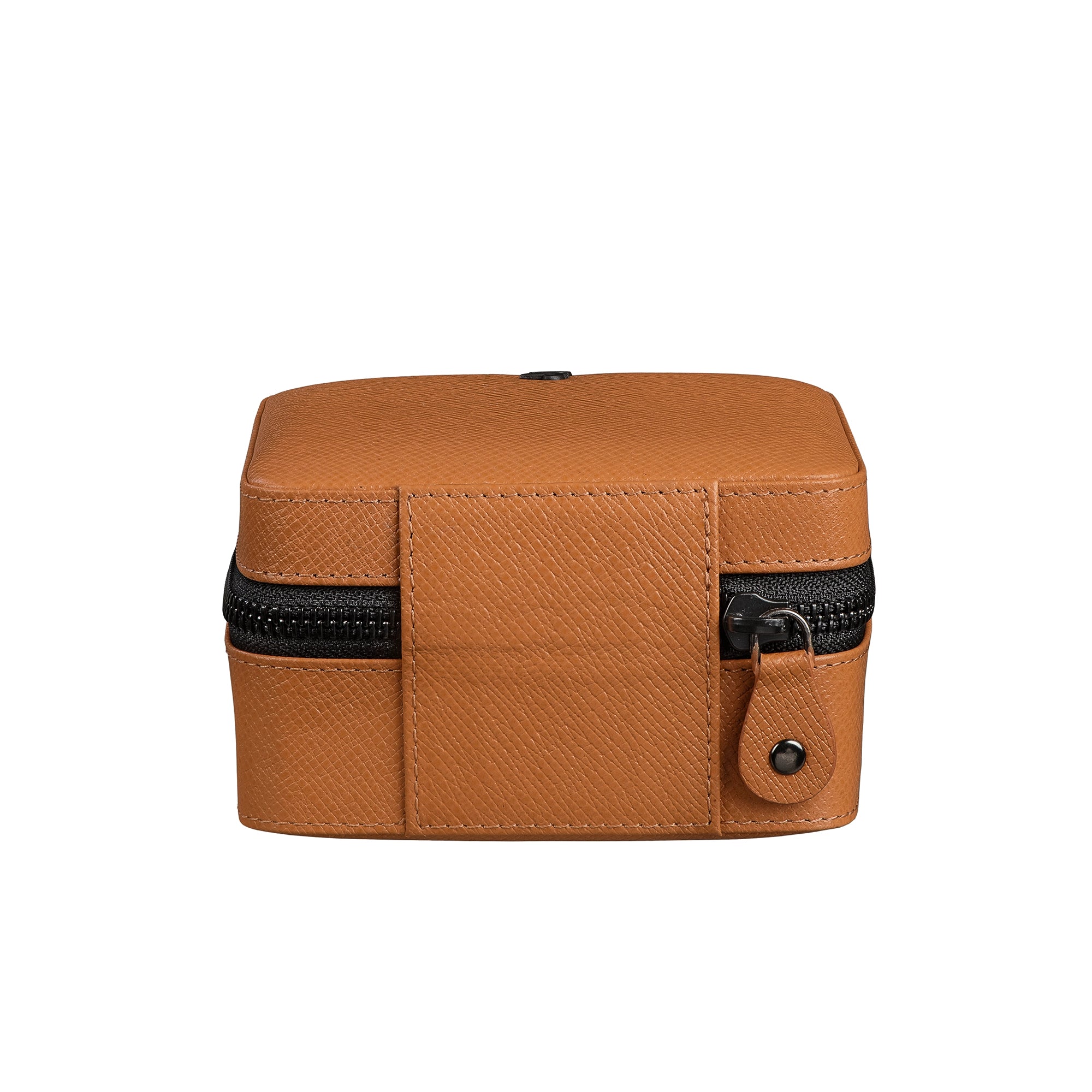 The Tan Verona Jewellery Box Jr. | Premium Travel-Friendly Jewellery Case with Zip Closure | Elegant Gifting Organizer Leather Talks