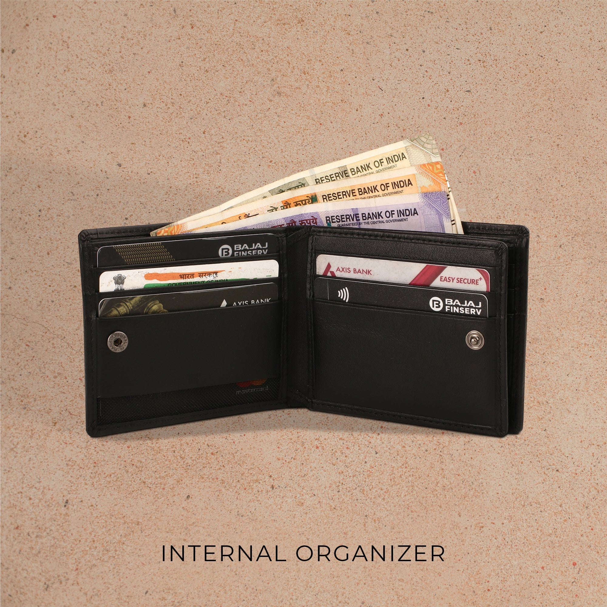 Marcello Bifold | Pure Leather Wallet for Men | 100% Genuine Croco Leather | Color: Brown & Black LeatherTalks