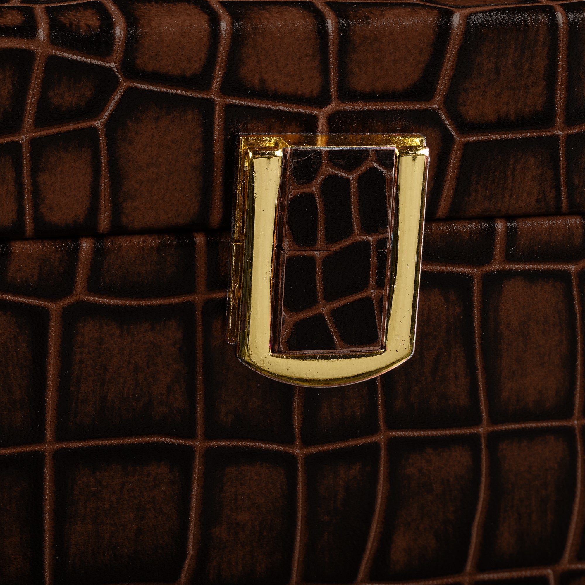 Bronx II Genuine Leather Watch Box for Men | 8 Slot Luxury Watch Organizer | Croco Embossed Premium Watch Case | Color: Brown Leather Talks