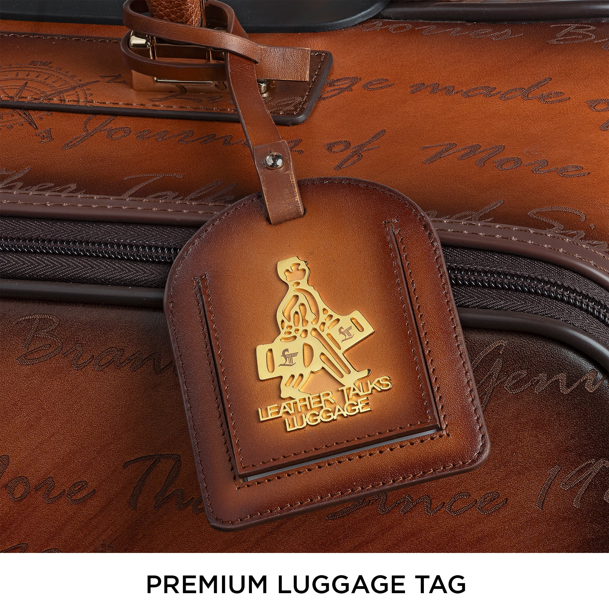 Condorium Premium Genuine Leather Travel Trolley Bag | Tan | TSA Lock | Spinner Wheels | Laptop Compartment | Handcrafted in Korea | Designed in Italy (20inch Horizontal) Leather Talks