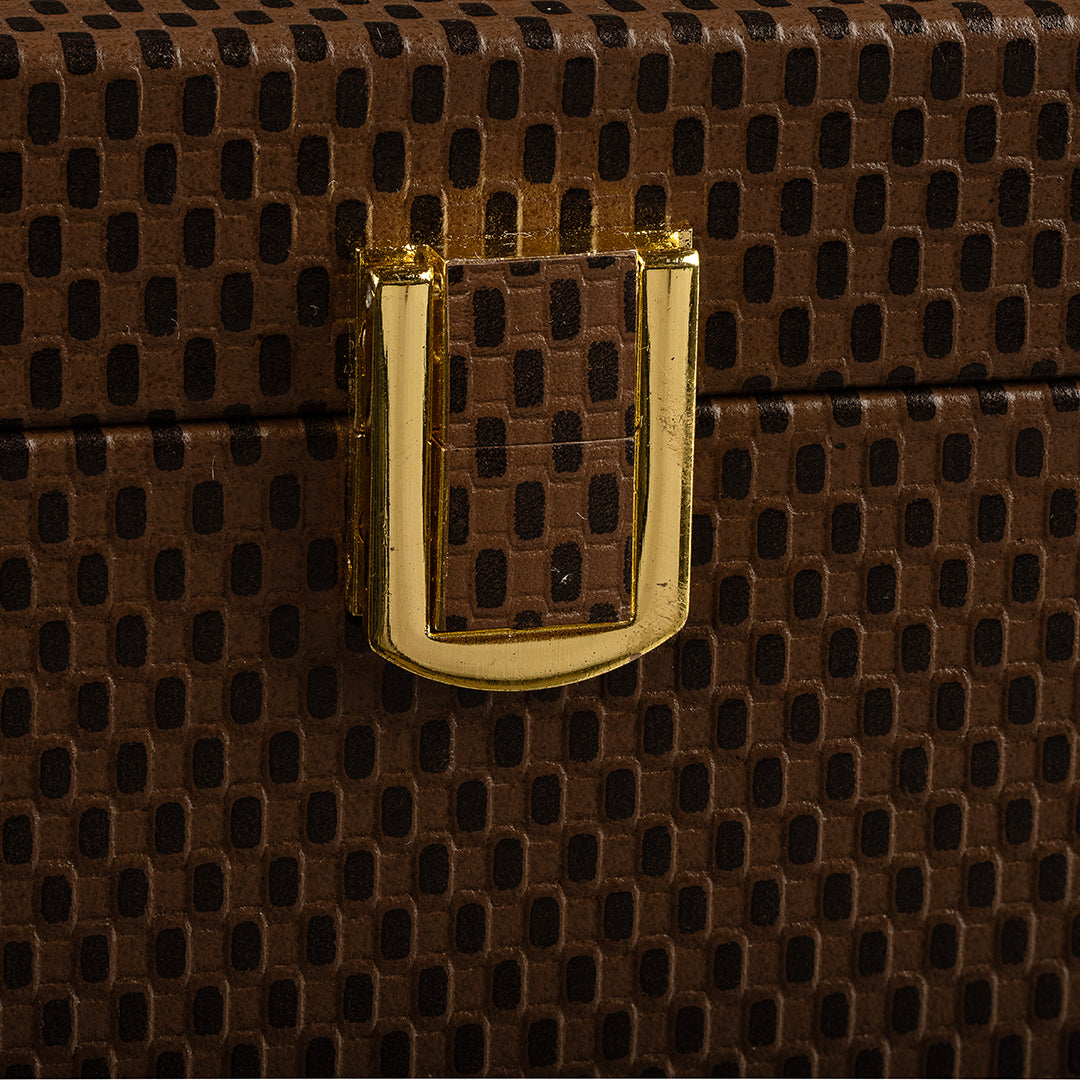 Bronx Watch Box(5 Watches) | Brick Brown Leather Talks