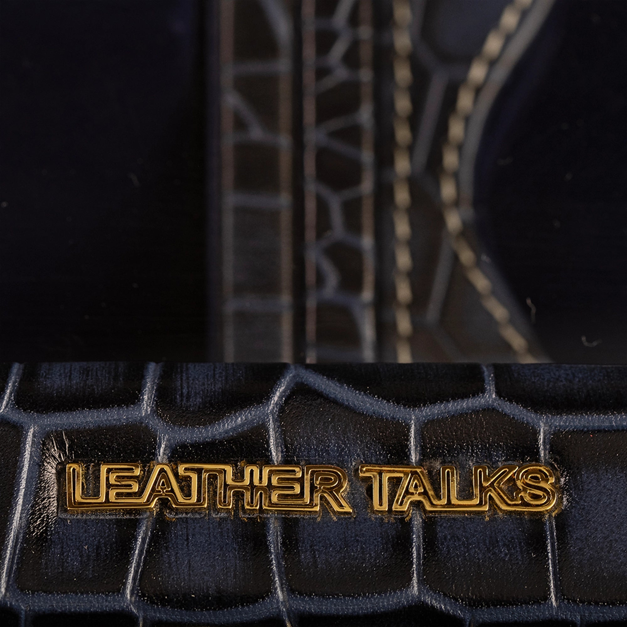 Galio Premium Watch Box 8 Watches | Genuine Leather Watch Storage Case for Men | Color: Croco Blue Leather Talks