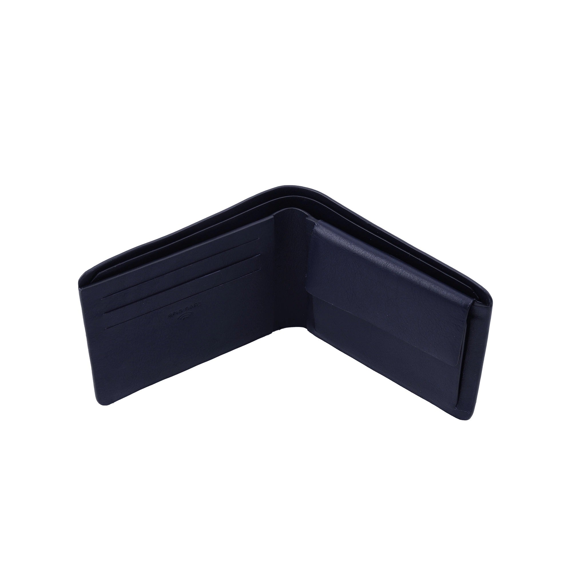 Austin Bifold Stitchless Leather Wallet | Genuine Leather | RFID Safe | Colour: Blue LeatherTalks