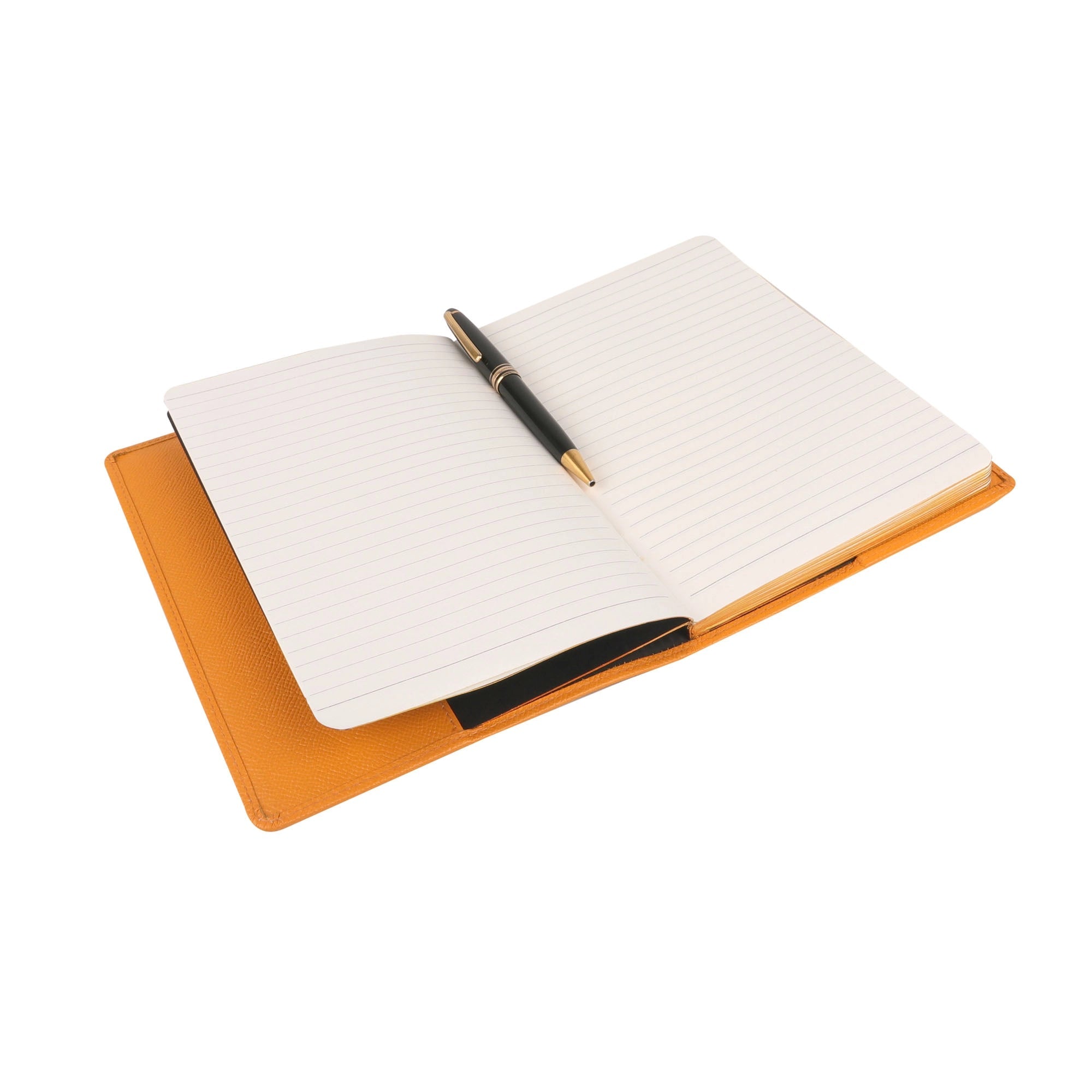 Classic - Luxury Leather Notebook | Premium Genuine Leather Journal for Men & Women | Color: Orange Leather Talks