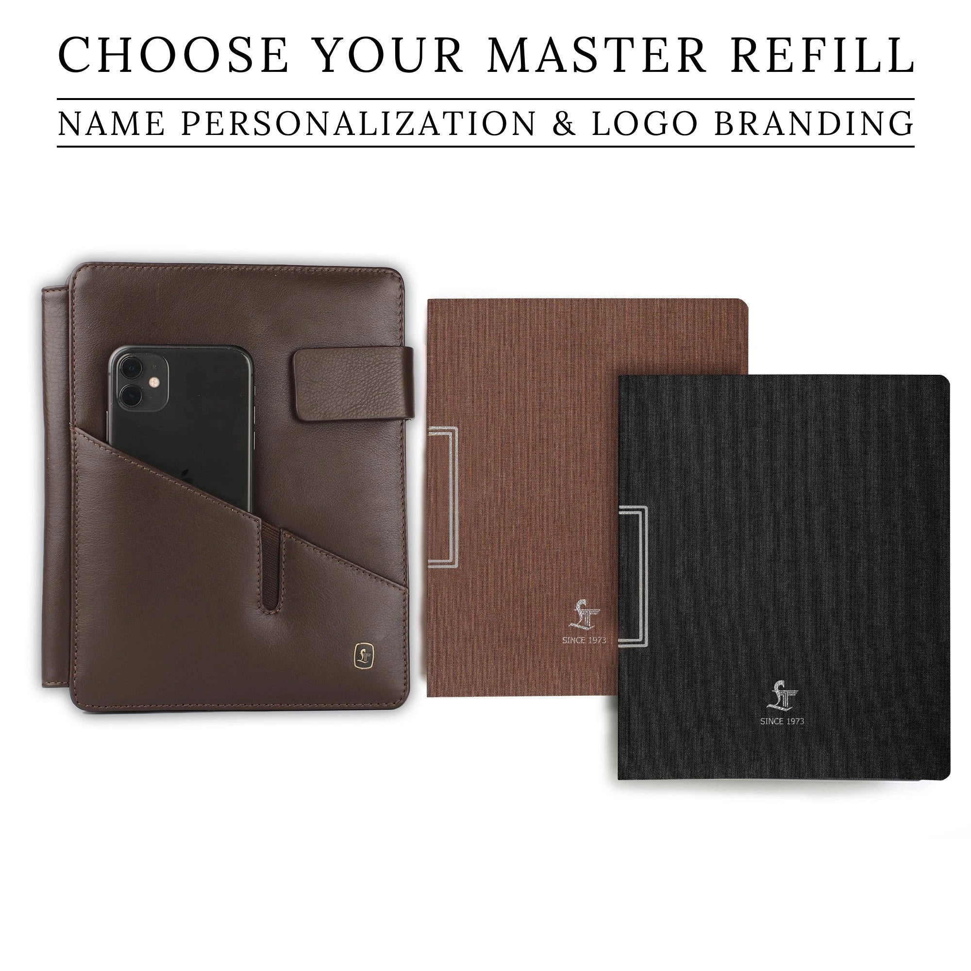 Corporate New Year Gift | Melunge Leather Diary For Men & Women | Genuine Leather Journal/Notebook | Color: Brown Leather Talks