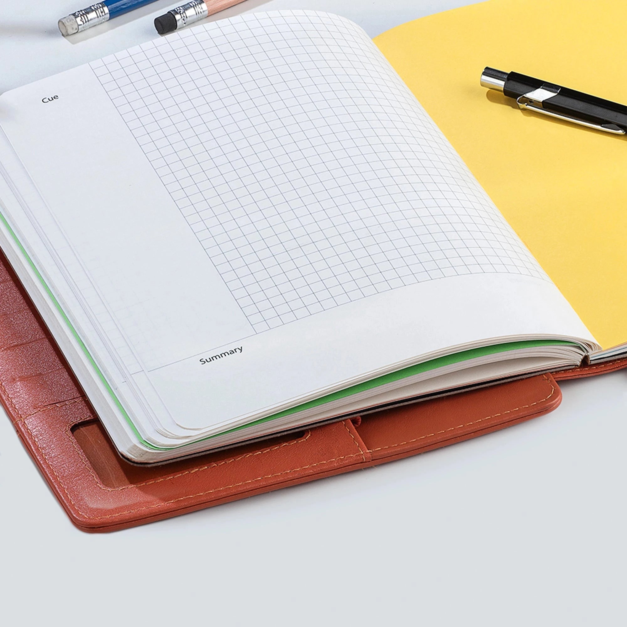 Melunge Leather Diary For Men & Women | Genuine Leather Journal / Notebook | Color- Orange Leather Talks