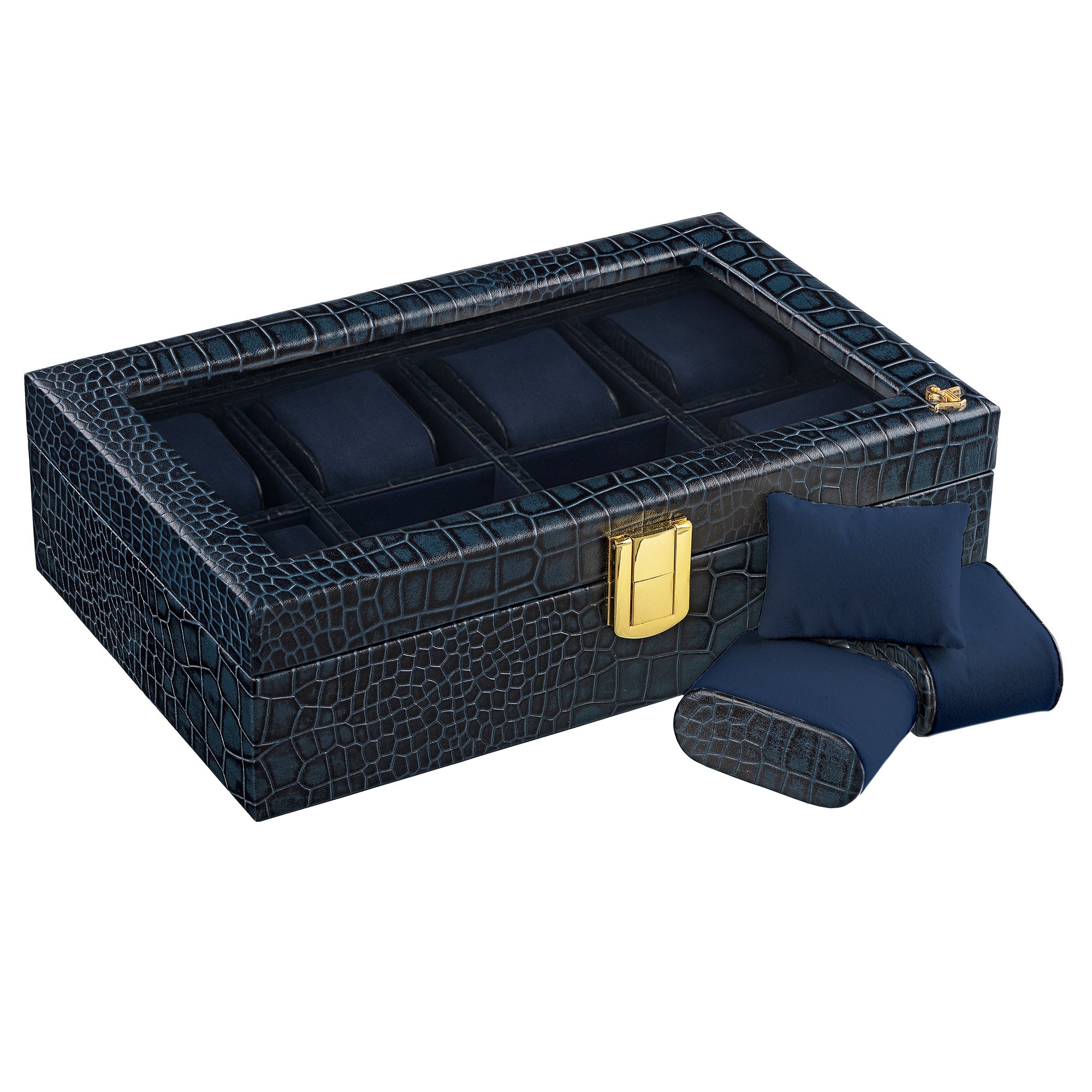 Genuine Leather Watch Storage Box – Handmade Luxury Accessory