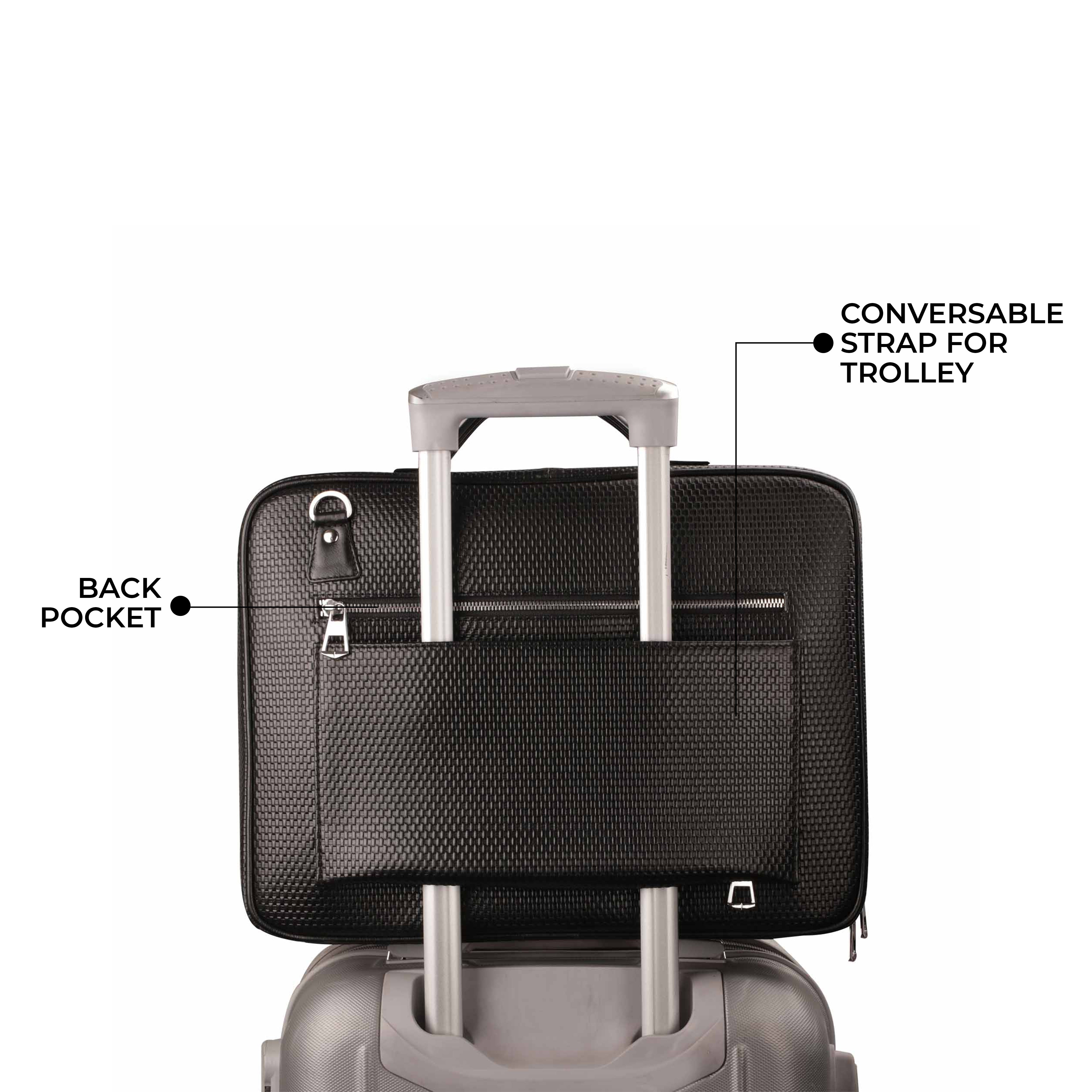 Premium leather portfolio bag for men