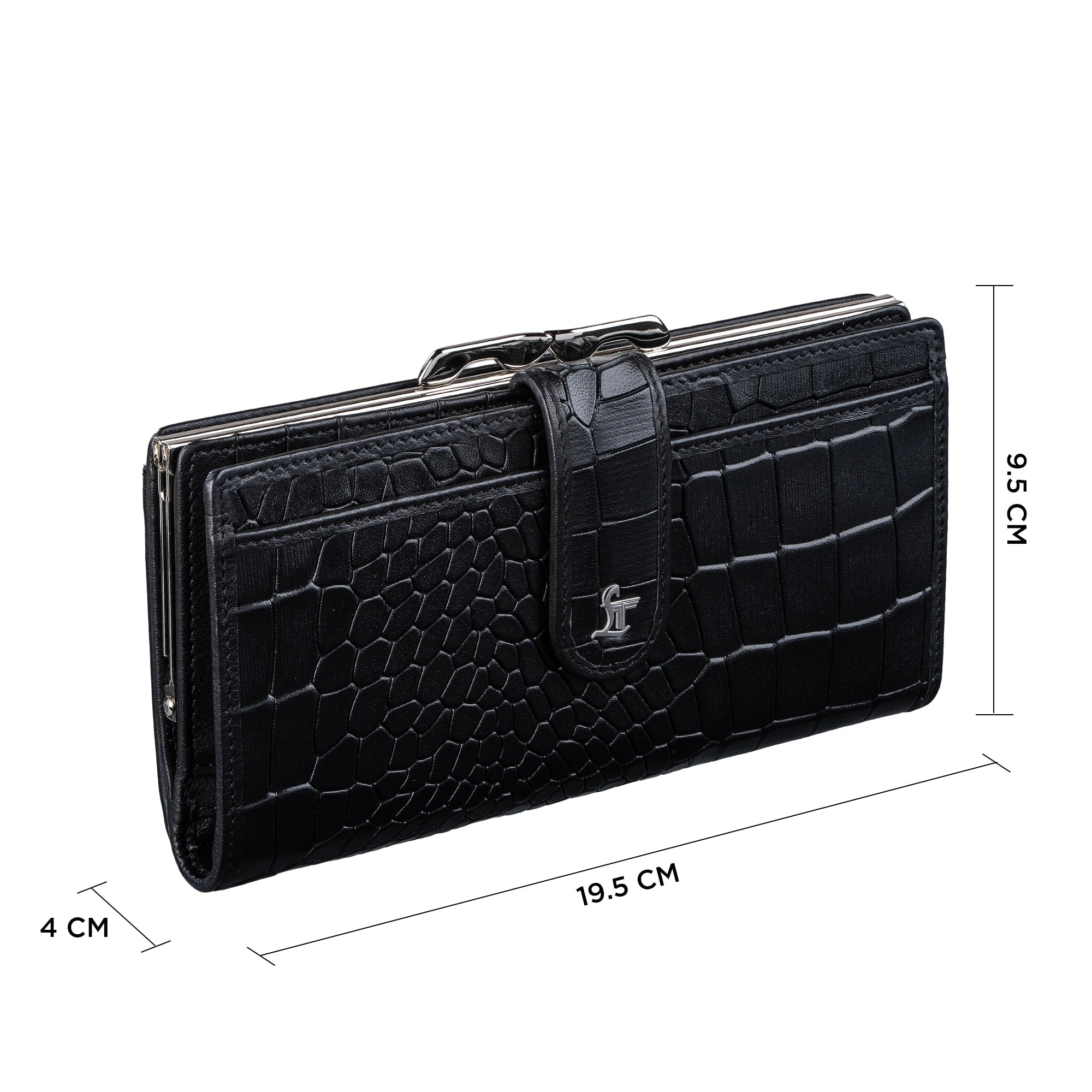 Clara 2 Ladies Wallet | Premium Leather Women’s Wallet | Elegant Daily Essentials Organizer | Black Leather Talks