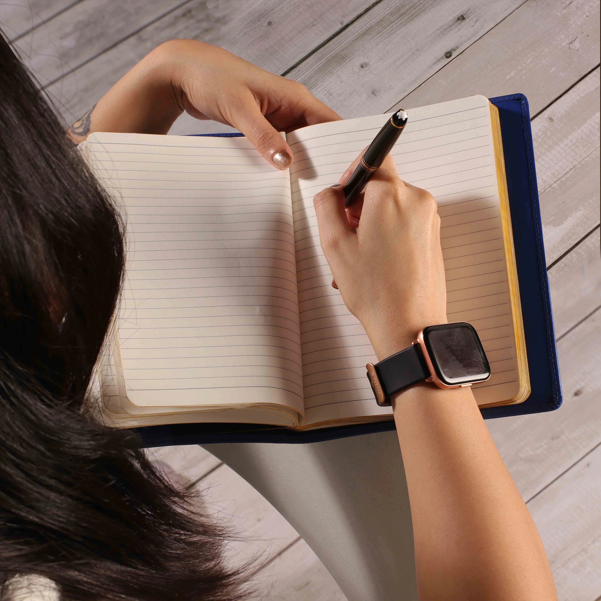 Classic - Luxury Leather Notebook | Premium Genuine Leather Journal for Men & Women | Color: Sky Blue Leather Talks