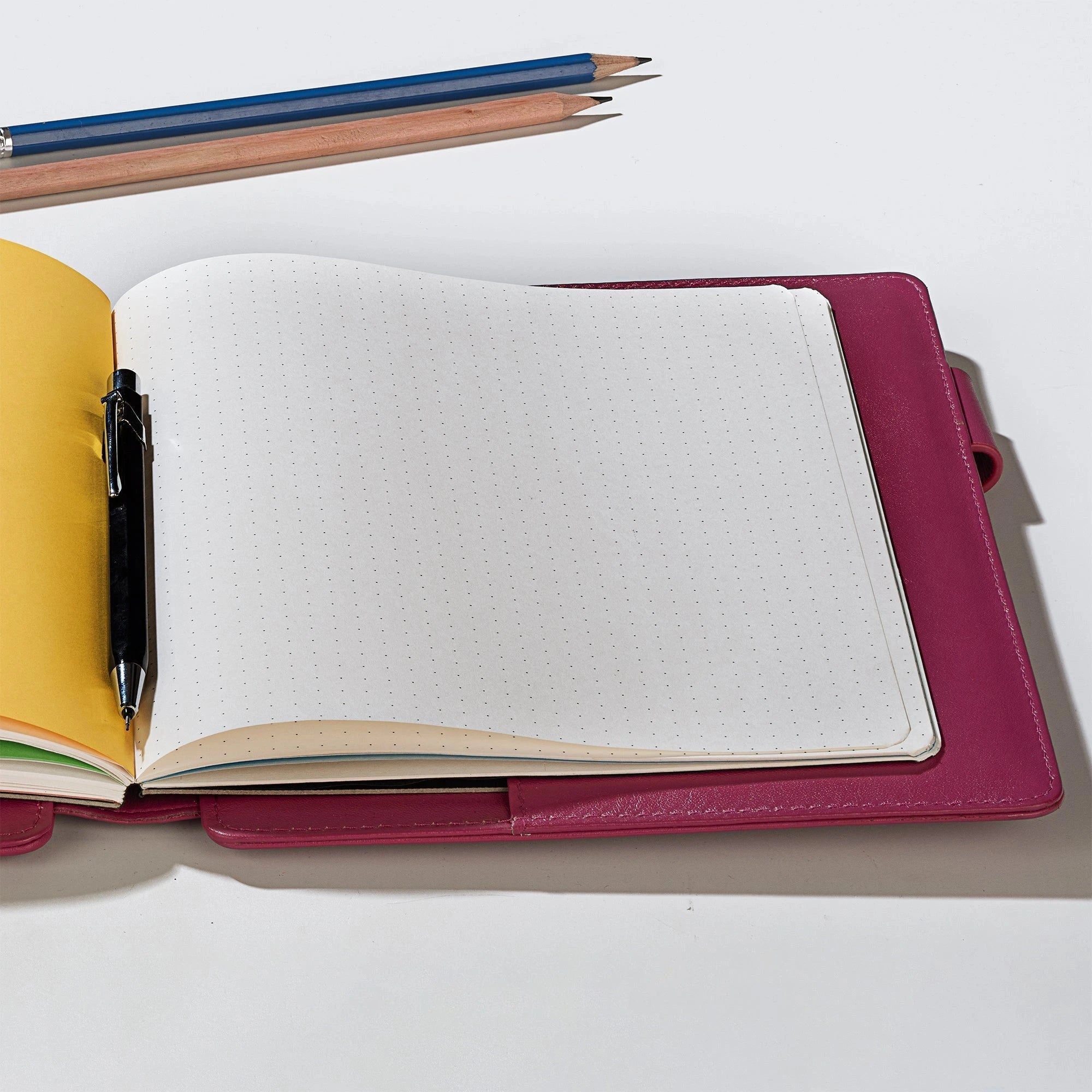 Melunge Leather Diary For Men & Women | Genuine Leather Journal / Notebook | Color: Pink Leather Talks